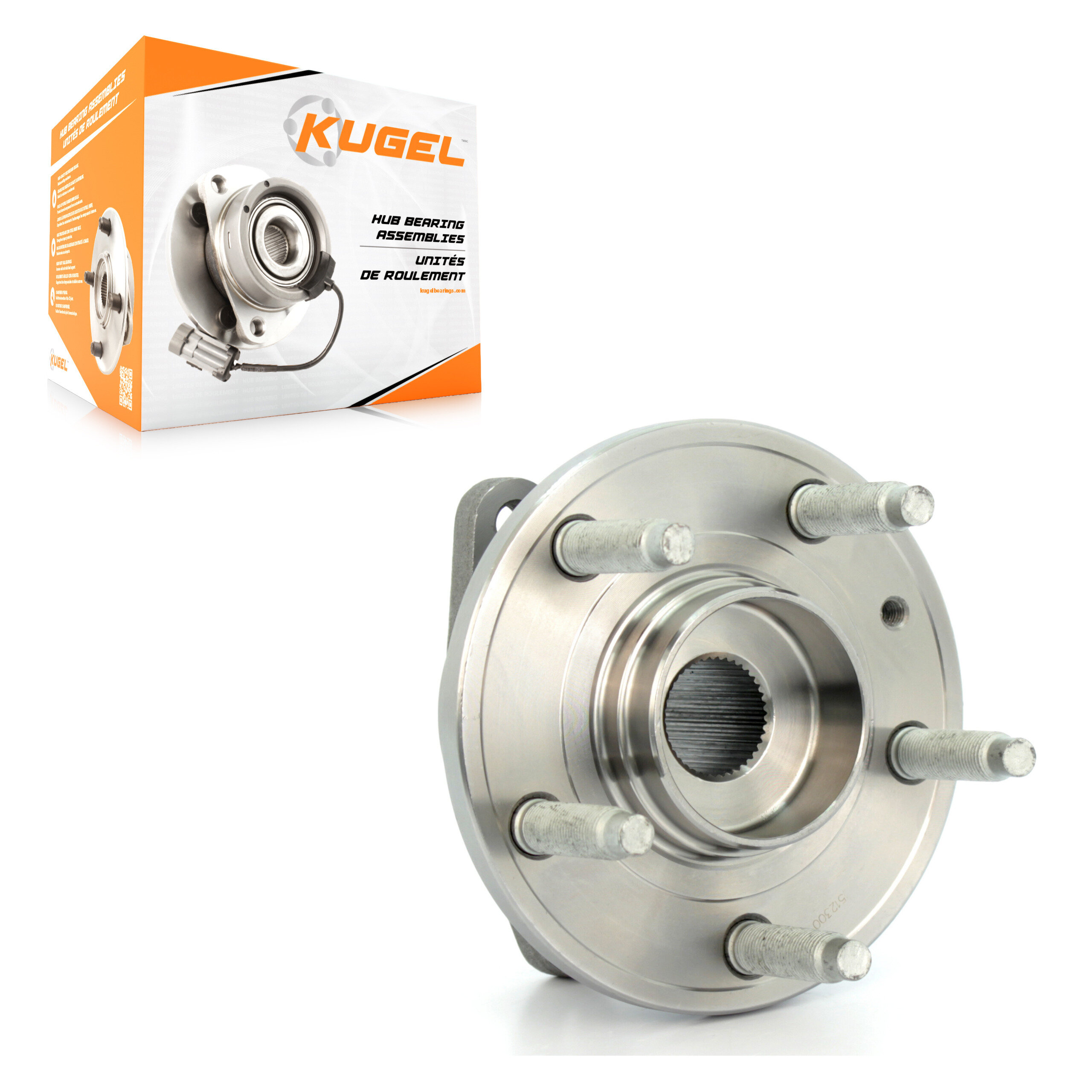 Kugel - 70-512300 - Rear Wheel Bearing and Hub Assembly