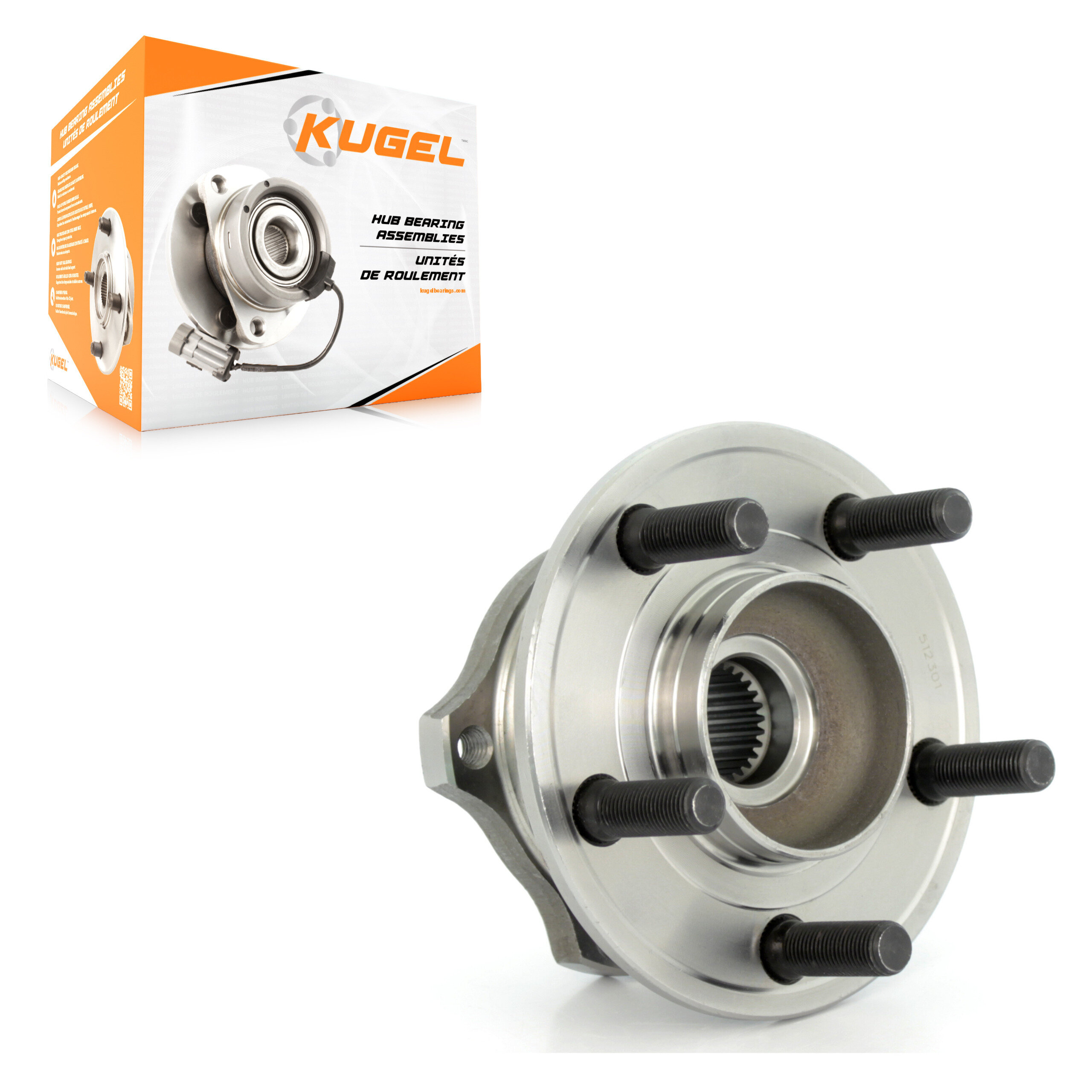 Kugel - 70-512301 - Rear Wheel Bearing and Hub Assembly