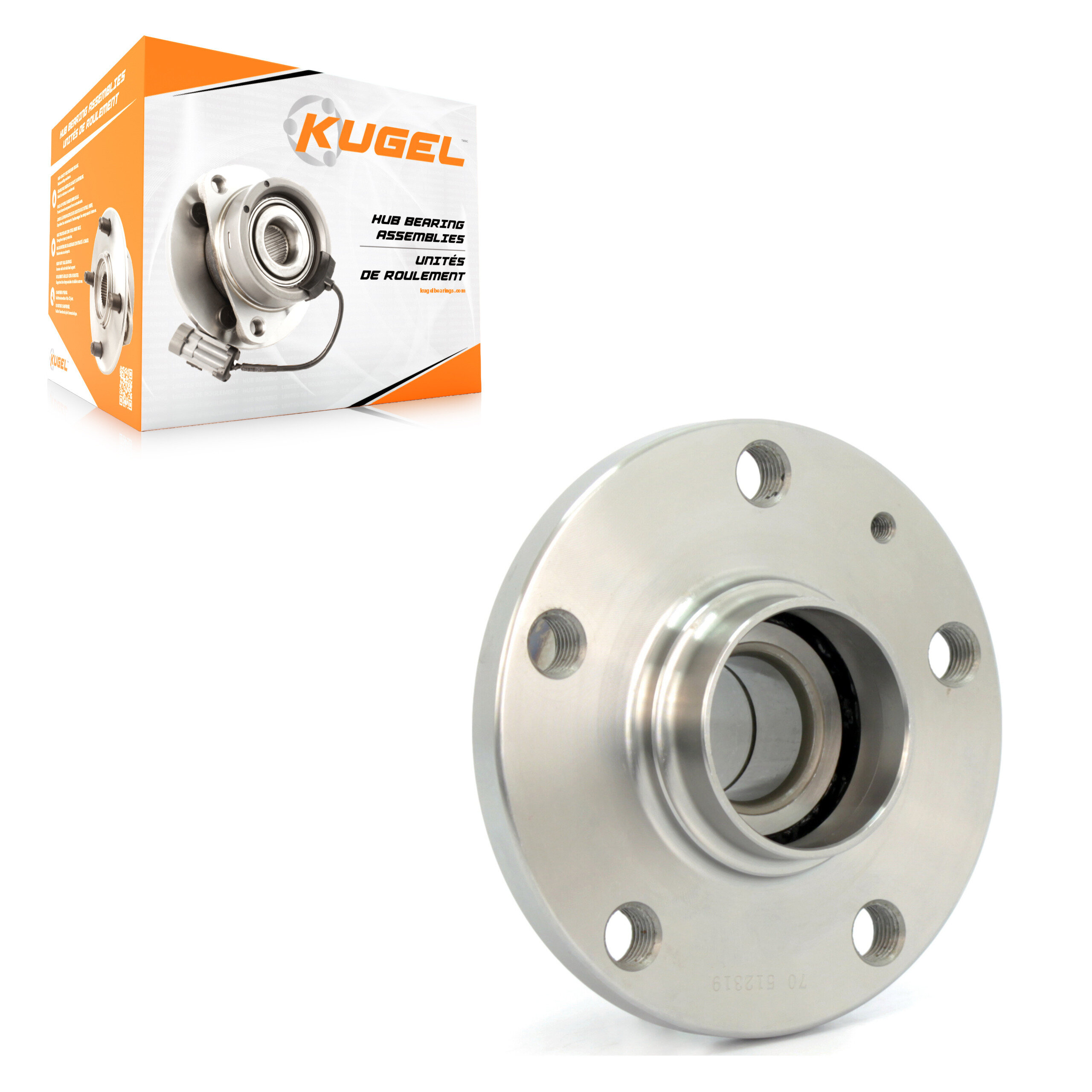 Kugel - 70-512319 - Rear Wheel Bearing and Hub Assembly