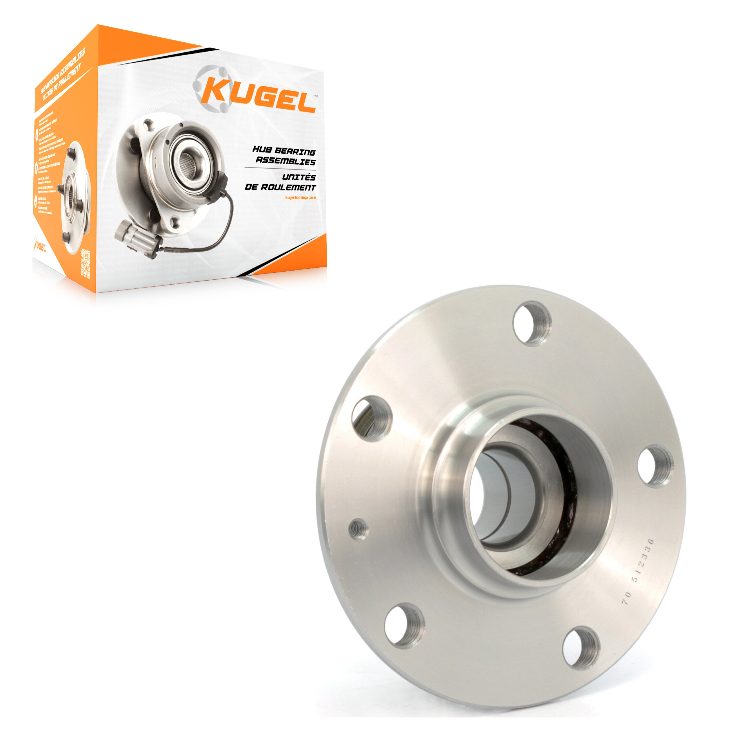 Kugel - 70-512336 - Rear Wheel Bearing and Hub Assembly