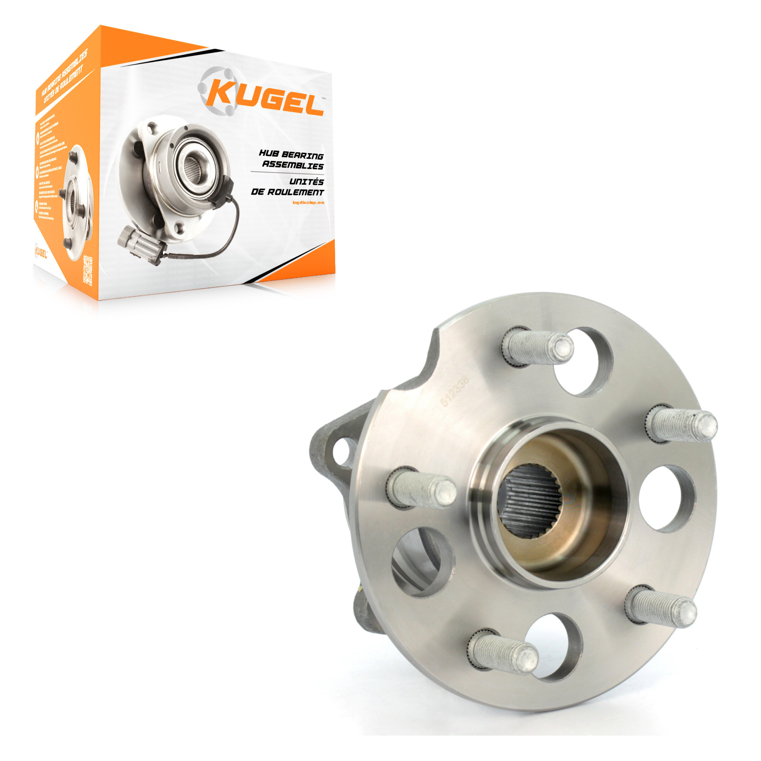 Kugel - 70-512338 - Rear Wheel Bearing and Hub Assembly