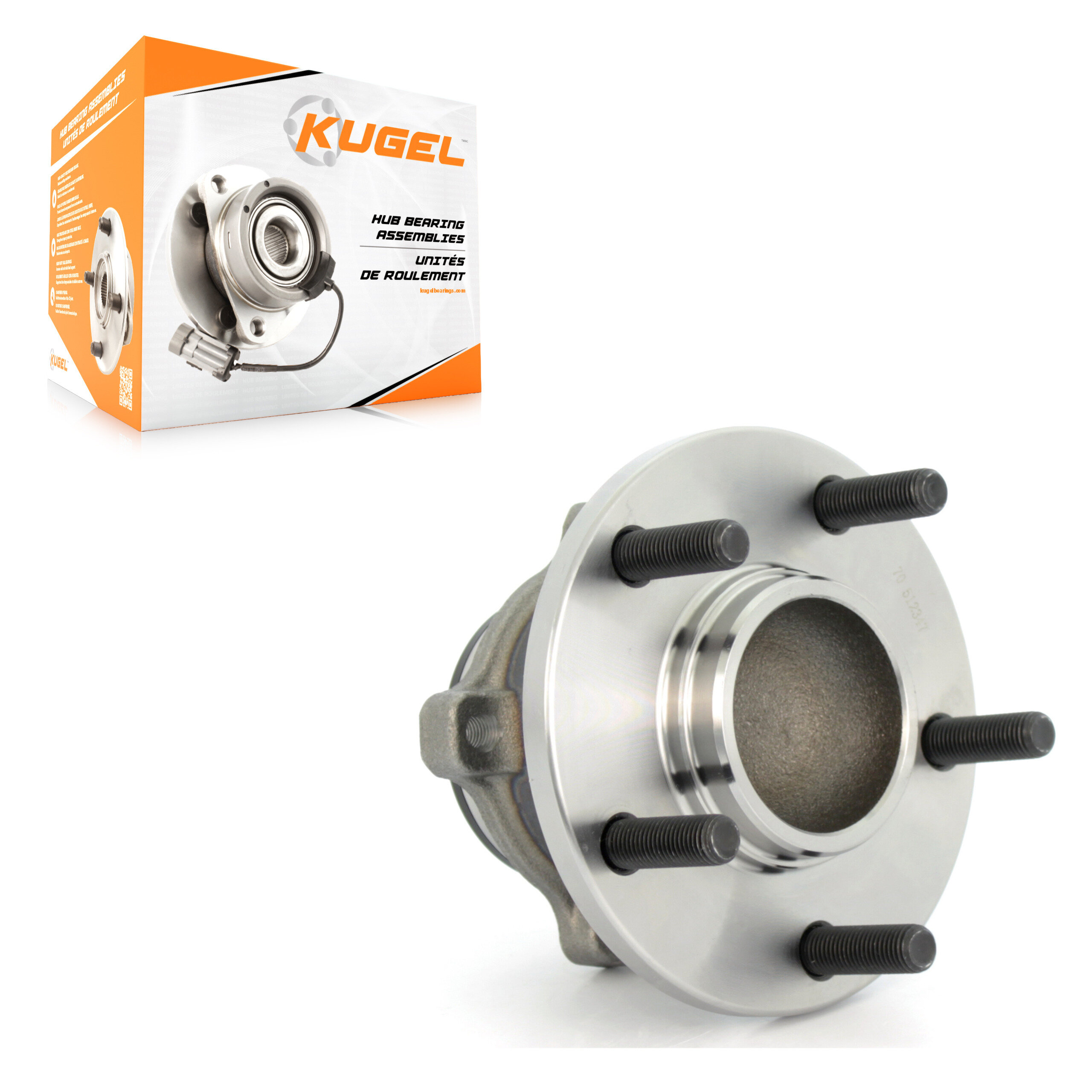 Kugel - 70-512347 - Rear Wheel Bearing and Hub Assembly