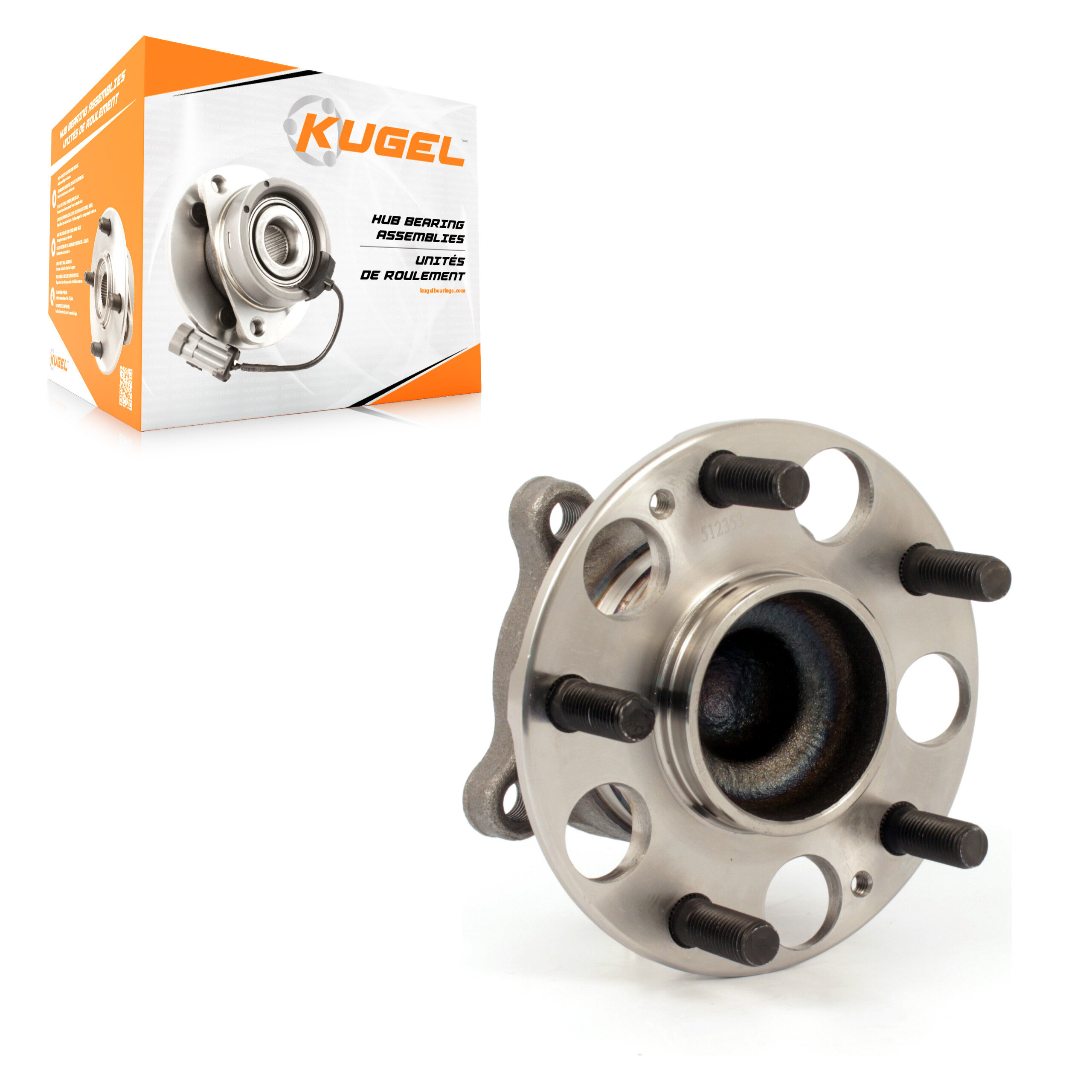 Kugel - 70-512353 - Rear Wheel Bearing and Hub Assembly