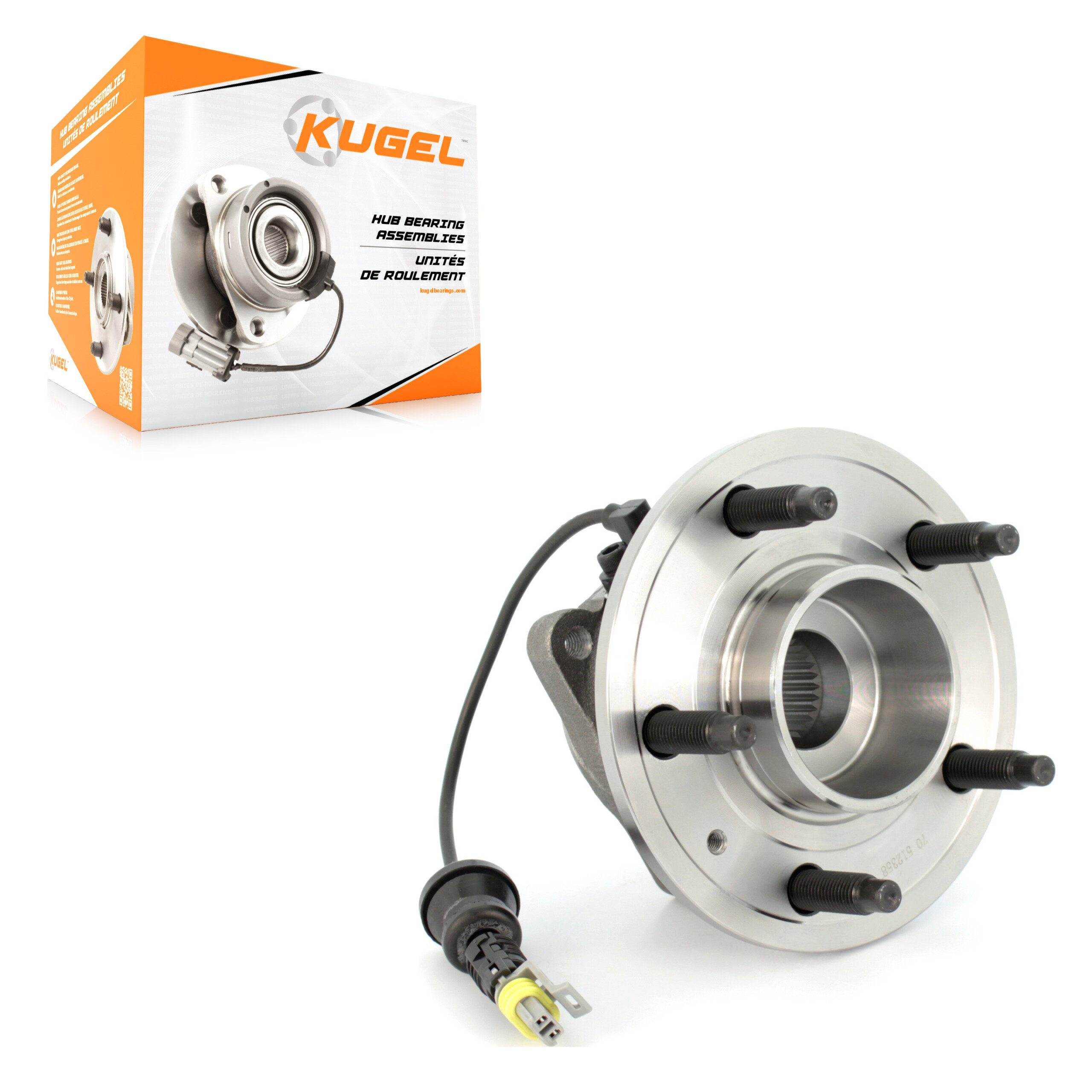 Kugel - 70-512358 - Rear Wheel Bearing and Hub Assembly