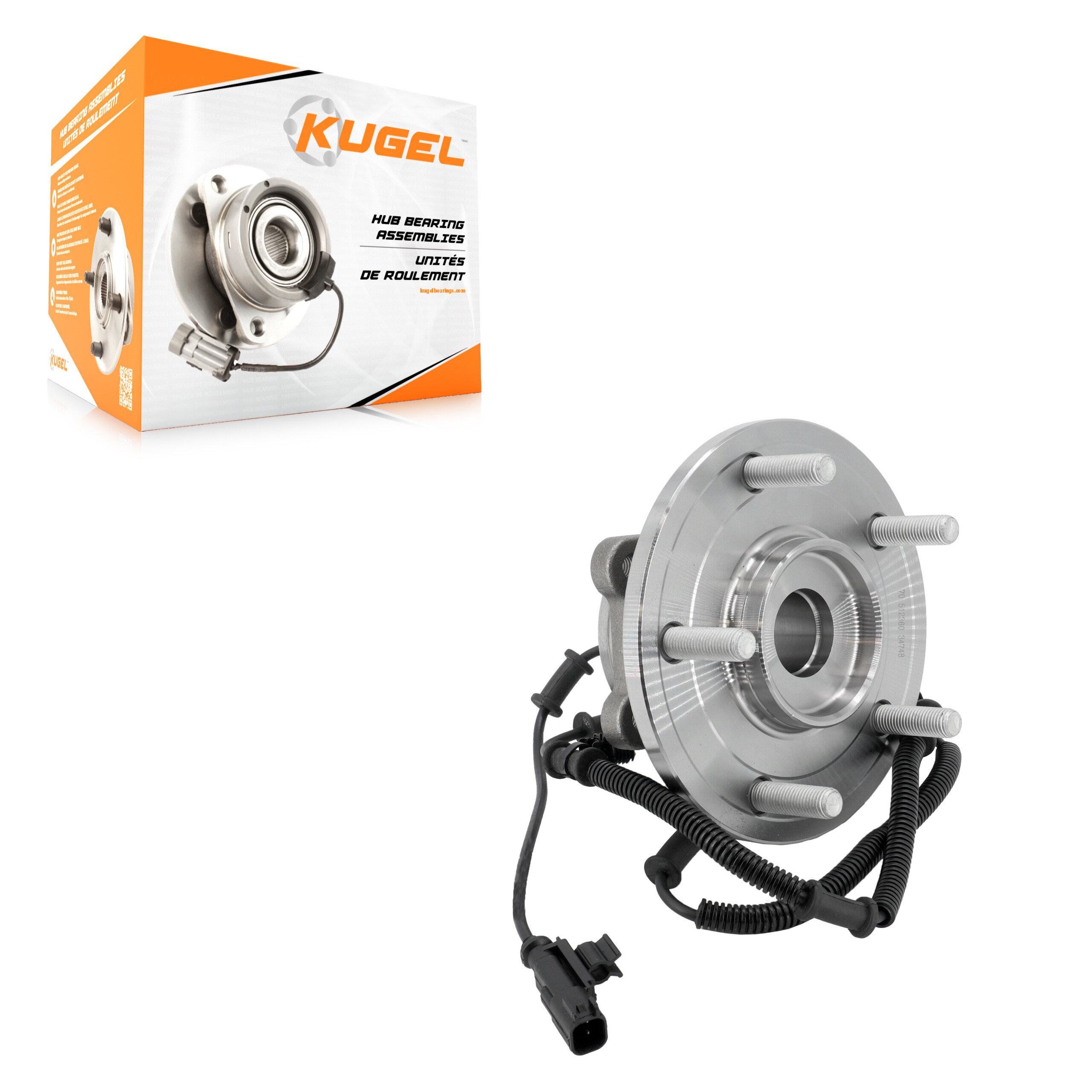 Kugel - 70-512360 - Rear Wheel Bearing and Hub Assembly