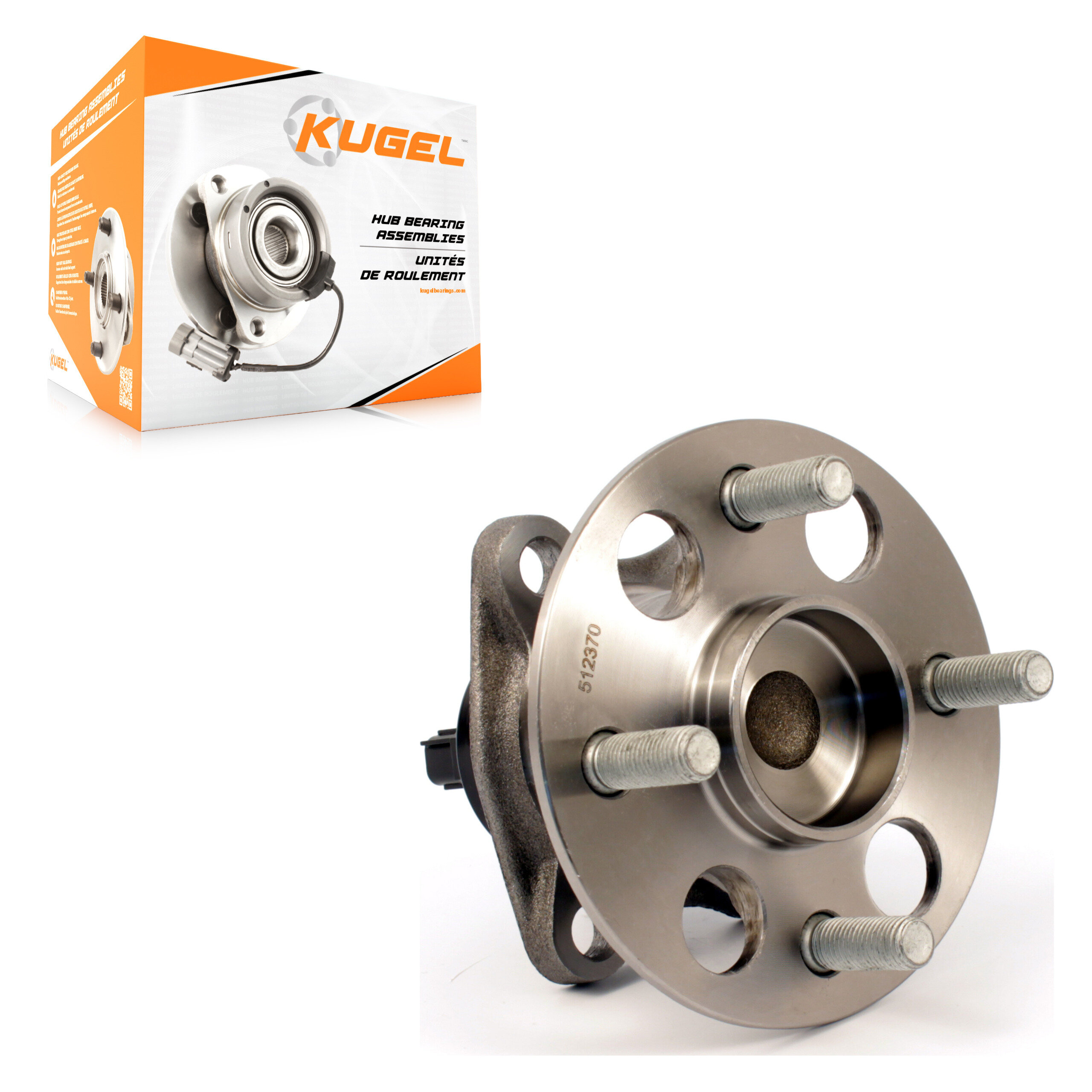 Kugel - 70-512370 - Rear Wheel Bearing and Hub Assembly