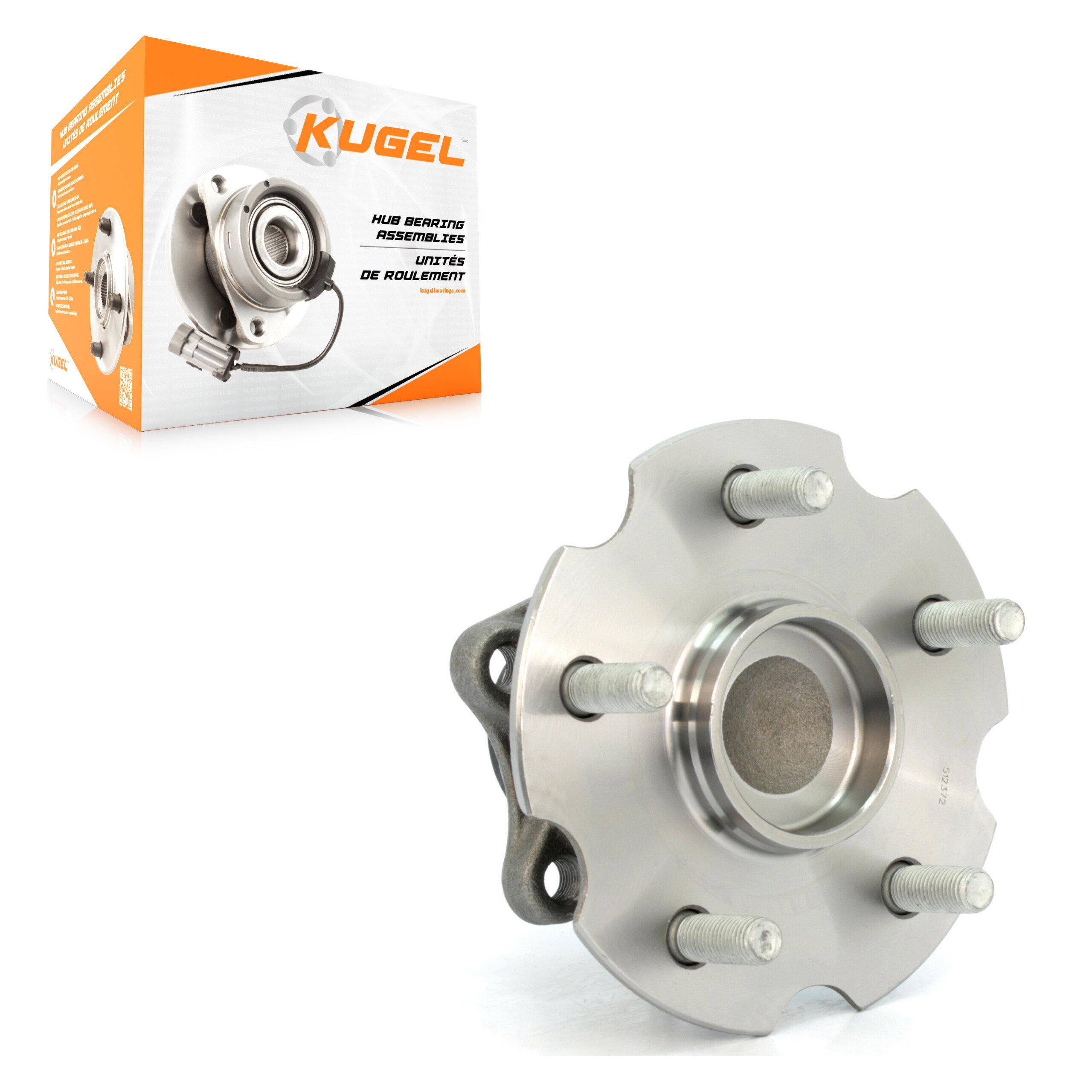 Kugel - 70-512372 - Rear Wheel Bearing and Hub Assembly