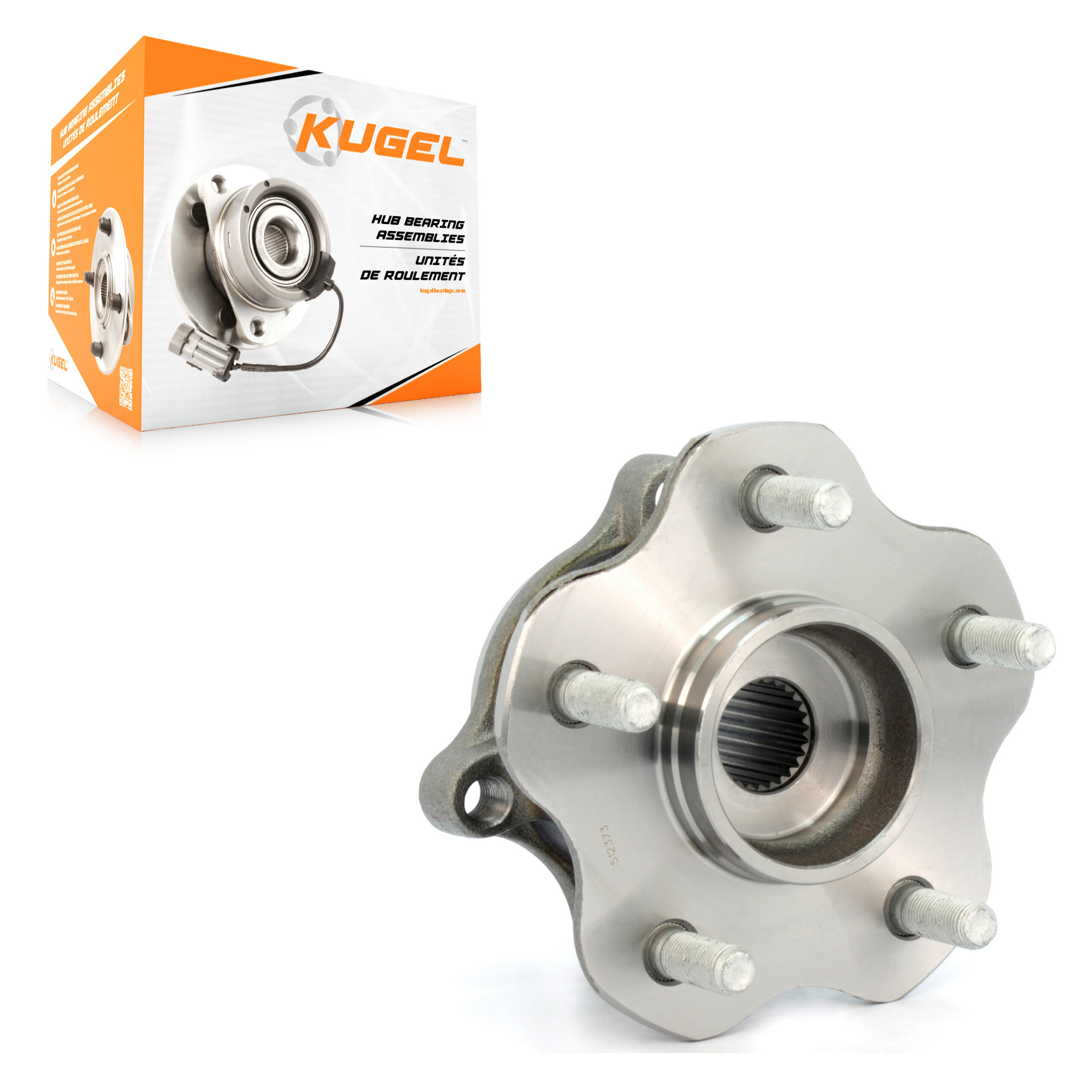 Kugel - 70-512373 - Rear Wheel Bearing and Hub Assembly