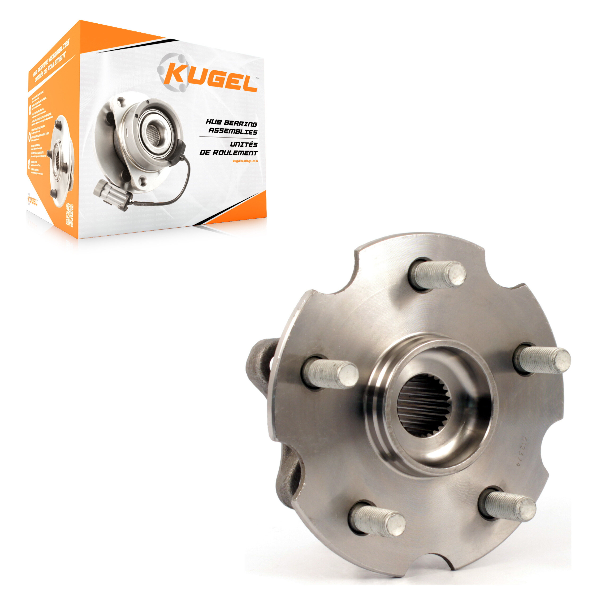 Kugel - 70-512374 - Rear Wheel Bearing and Hub Assembly
