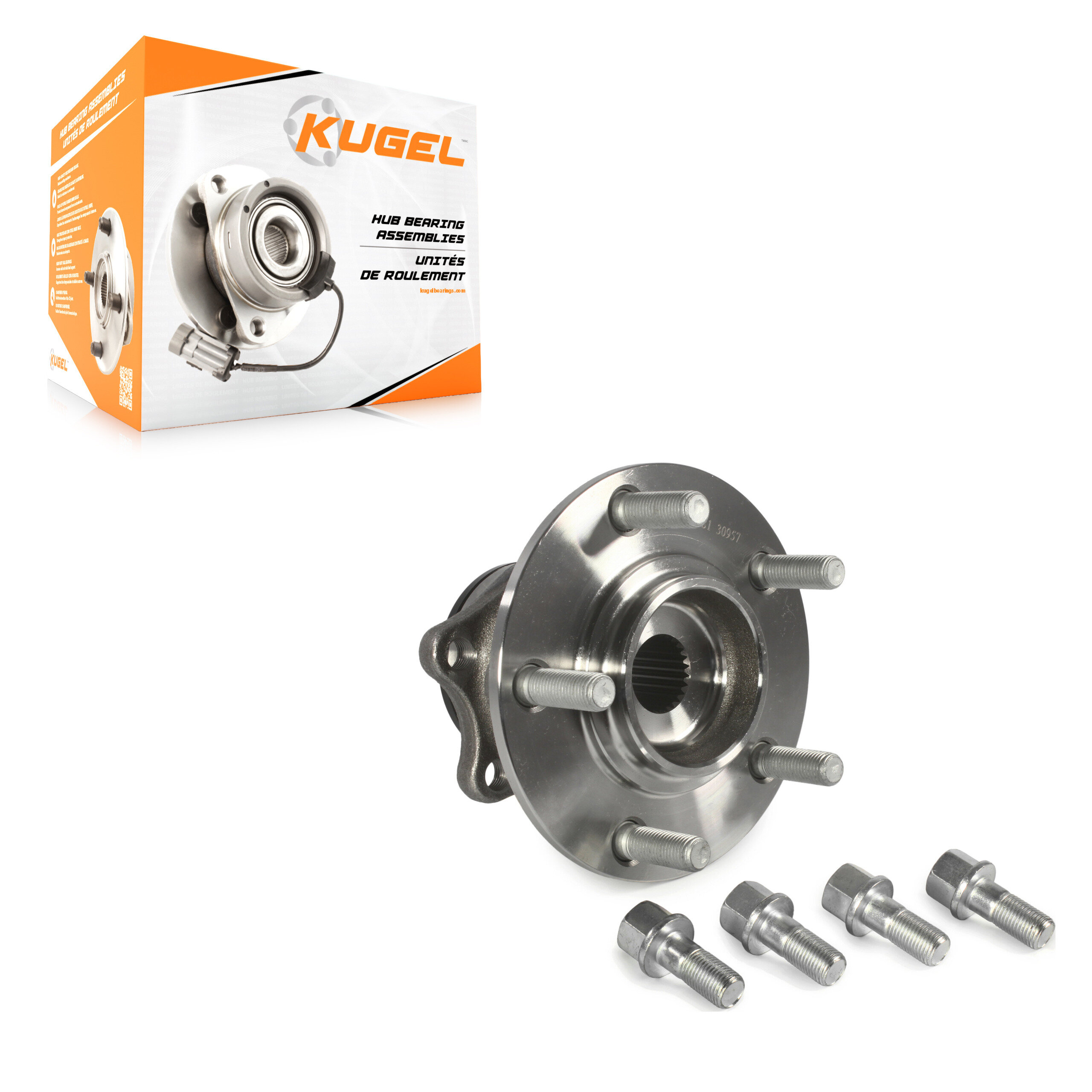 Kugel - 70-512381 - Rear Wheel Bearing and Hub Assembly