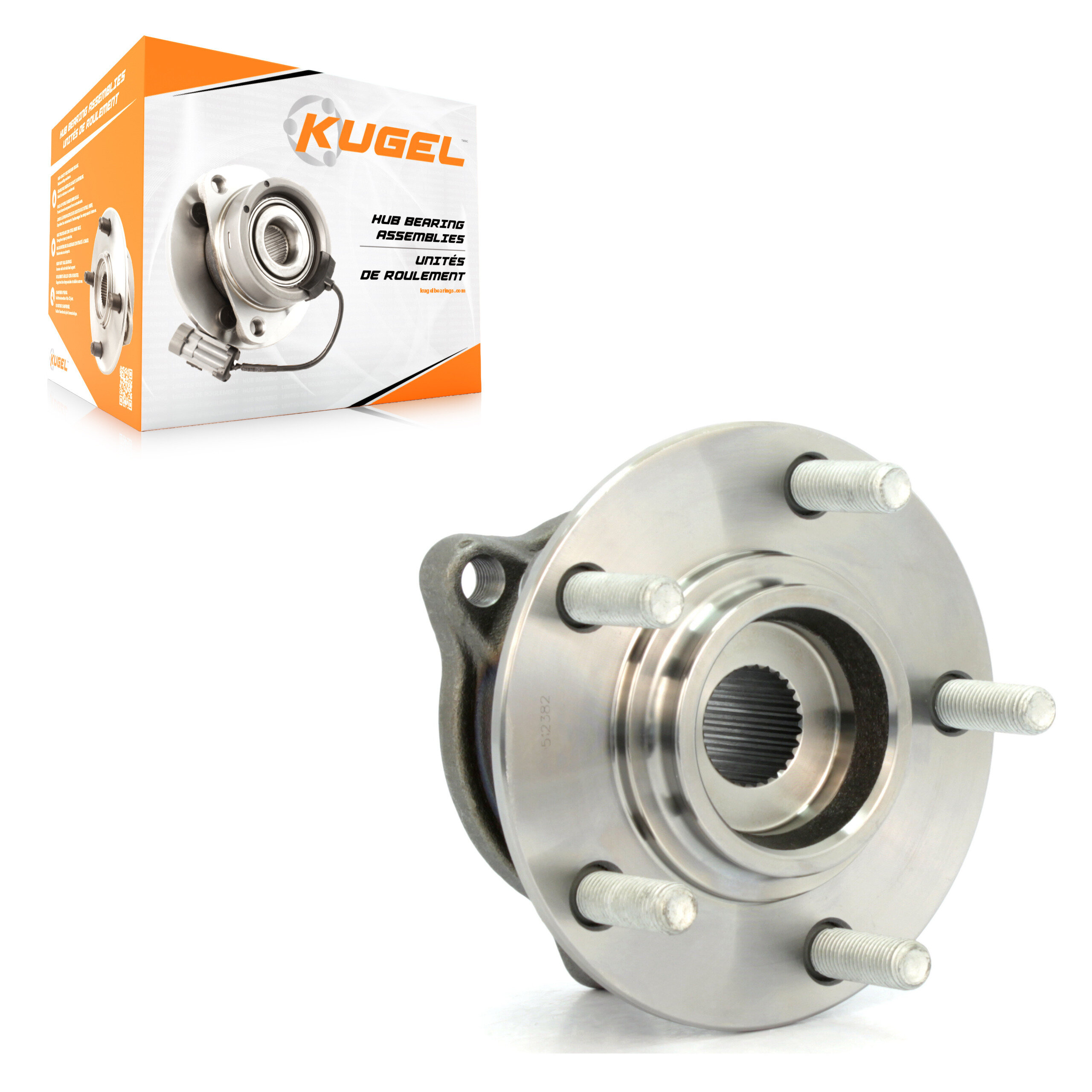 Kugel - 70-512382 - Rear Wheel Bearing and Hub Assembly