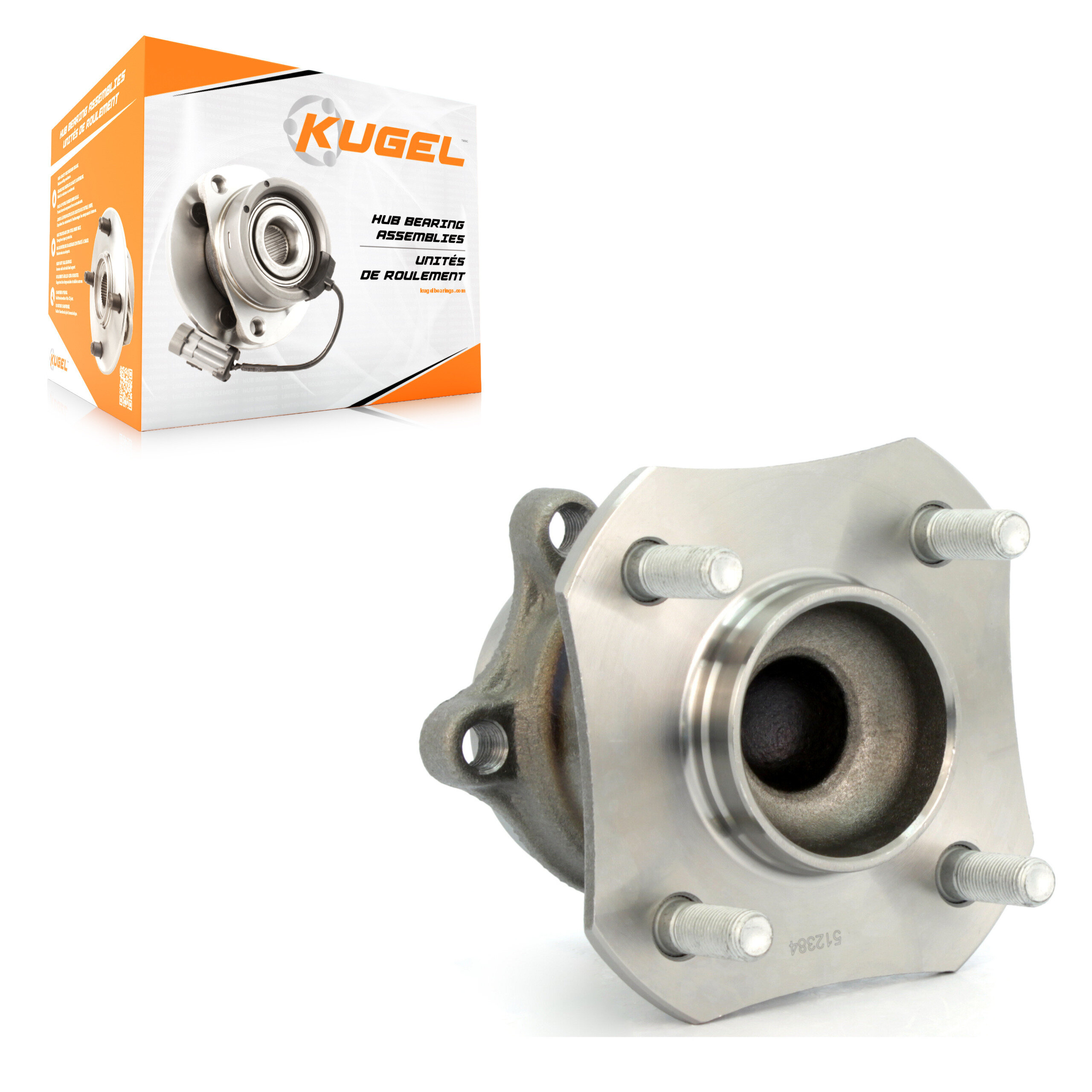 Kugel - 70-512384 - Rear Wheel Bearing and Hub Assembly