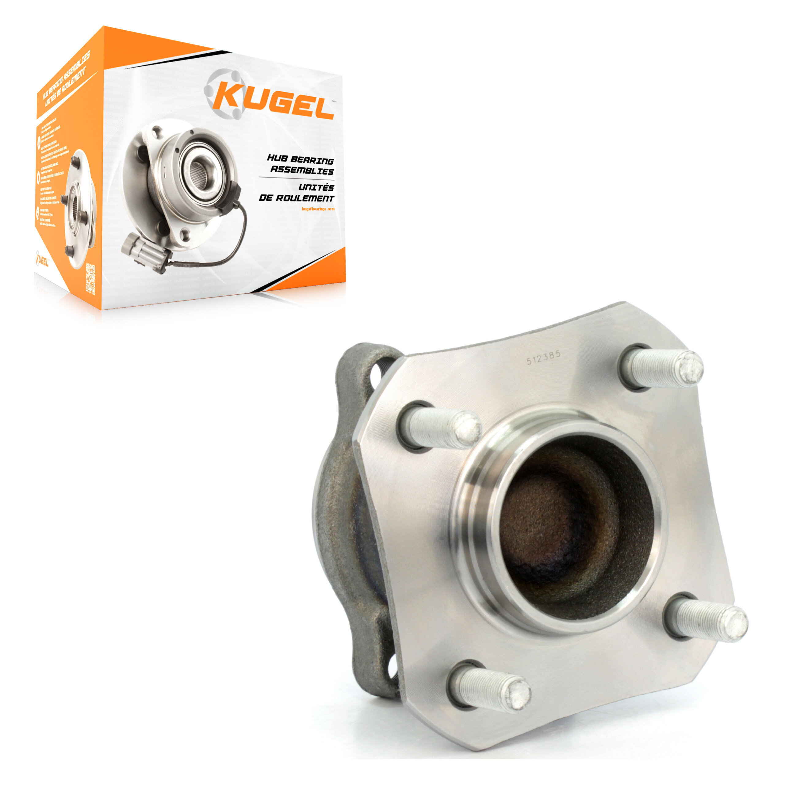 Kugel - 70-512385 - Rear Wheel Bearing and Hub Assembly