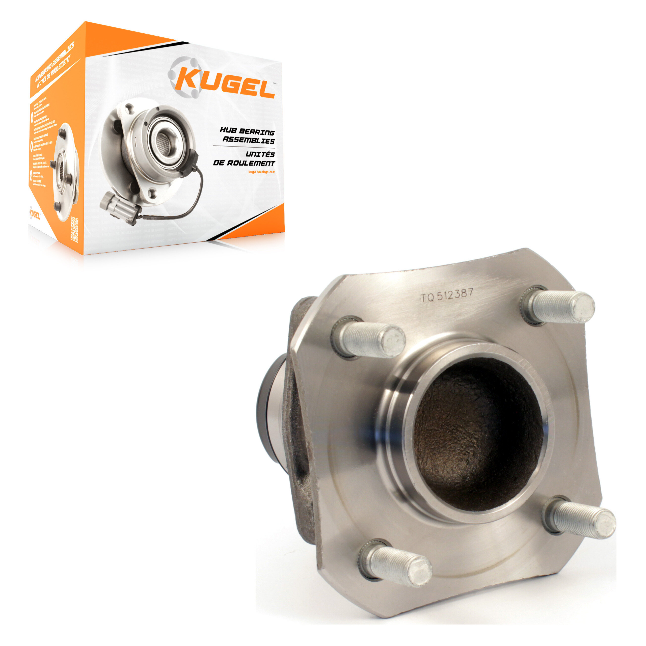 Kugel - 70-512387 - Rear Wheel Bearing and Hub Assembly