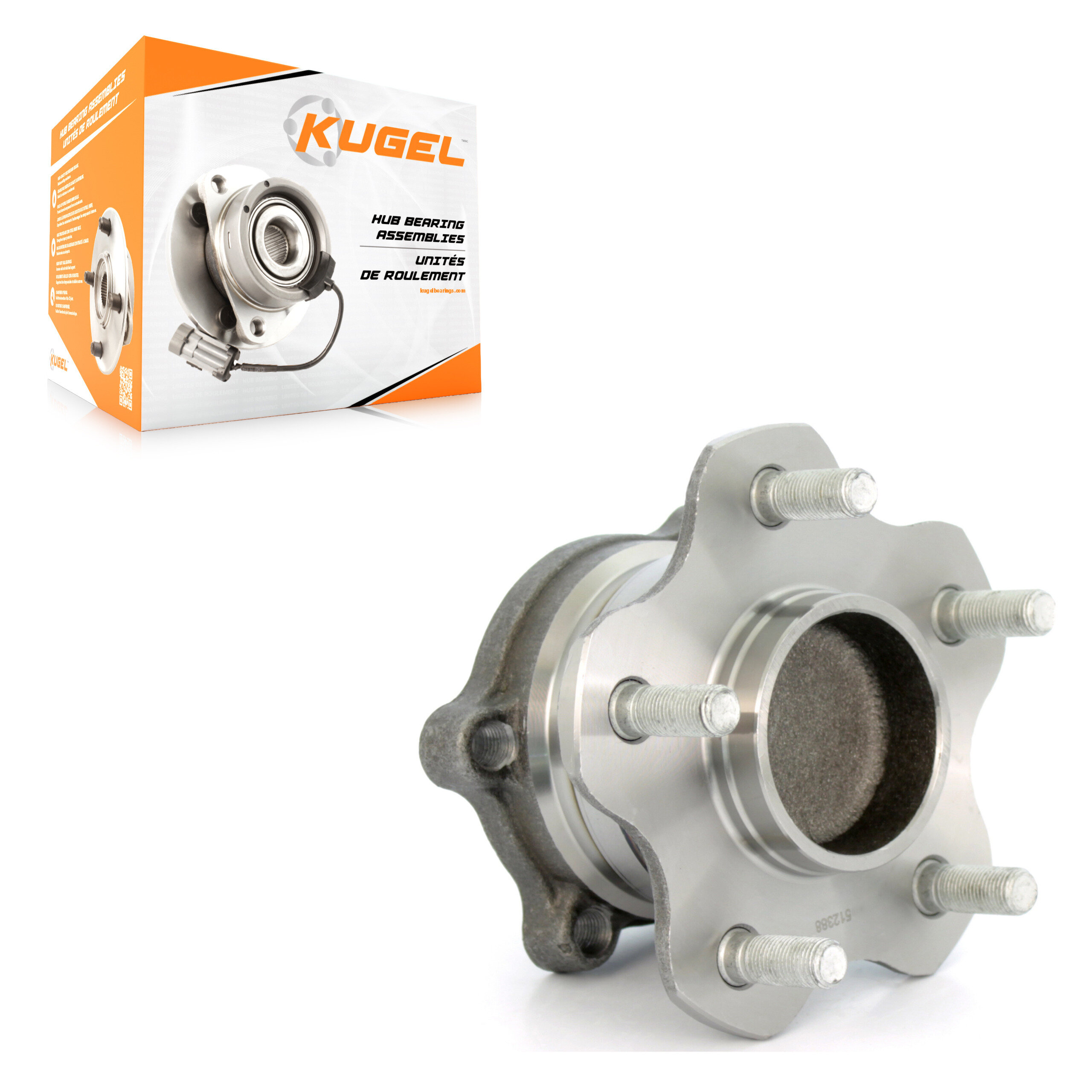 Kugel - 70-512388 - Rear Wheel Bearing and Hub Assembly