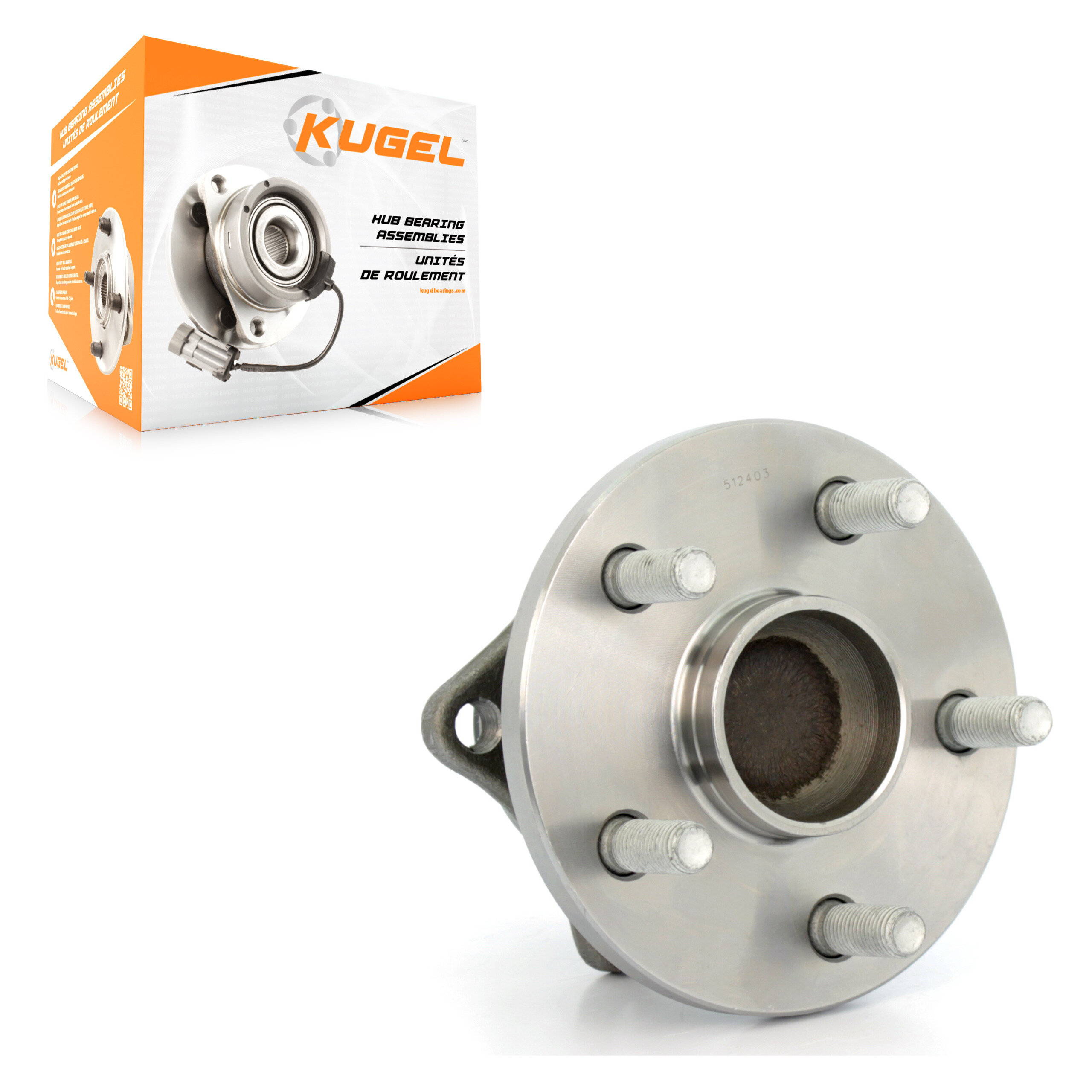 Kugel - 70-512403 - Rear Wheel Bearing and Hub Assembly