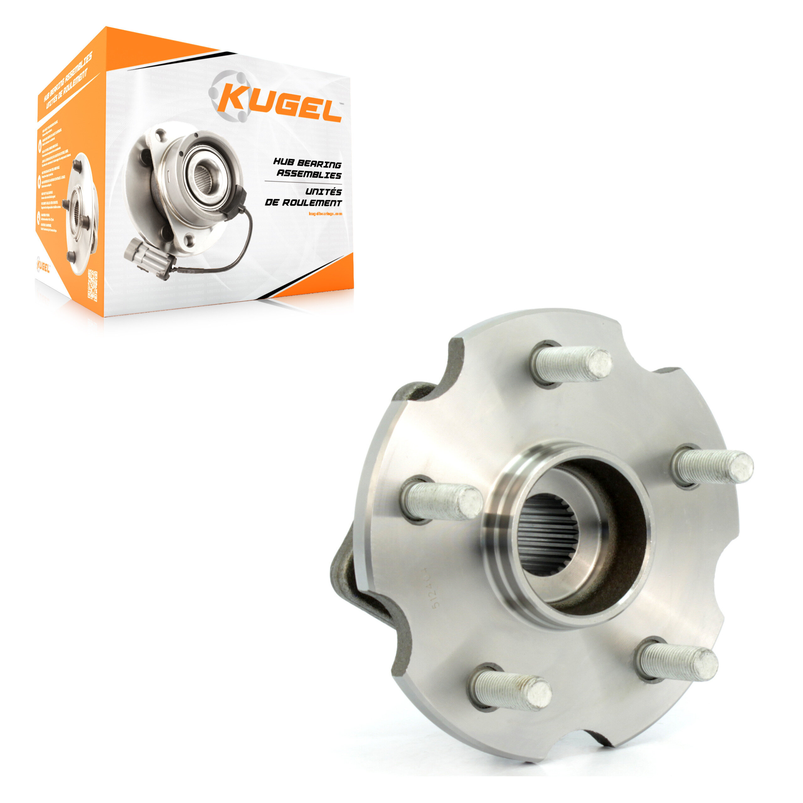Kugel - 70-512404 - Rear Wheel Bearing and Hub Assembly