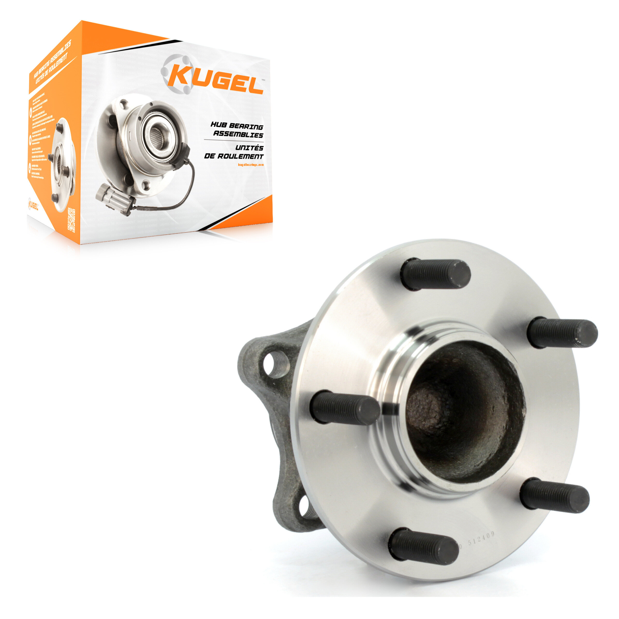 Kugel - 70-512409 - Rear Wheel Bearing and Hub Assembly