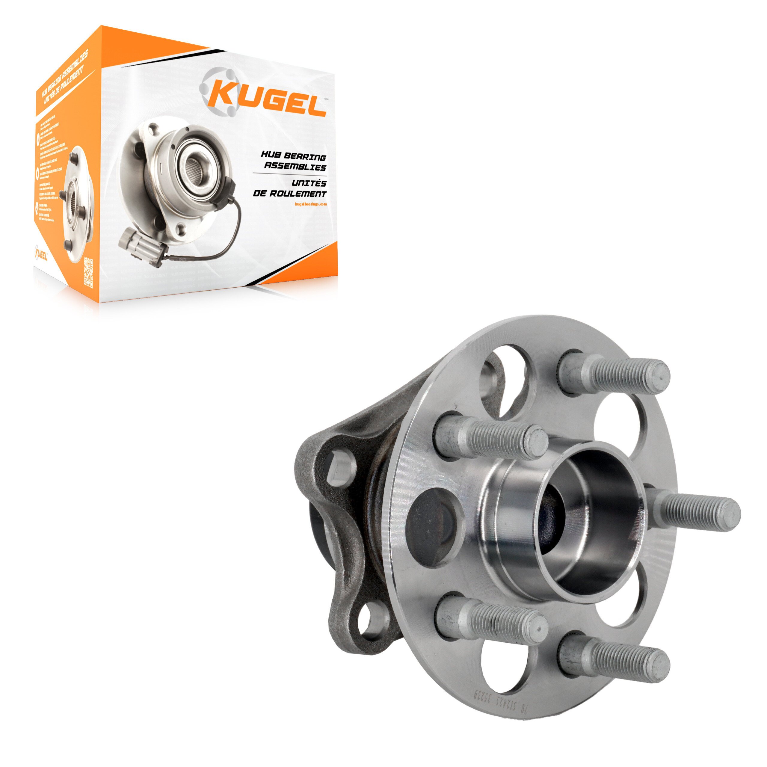 Kugel - 70-512425 - Rear Wheel Bearing and Hub Assembly