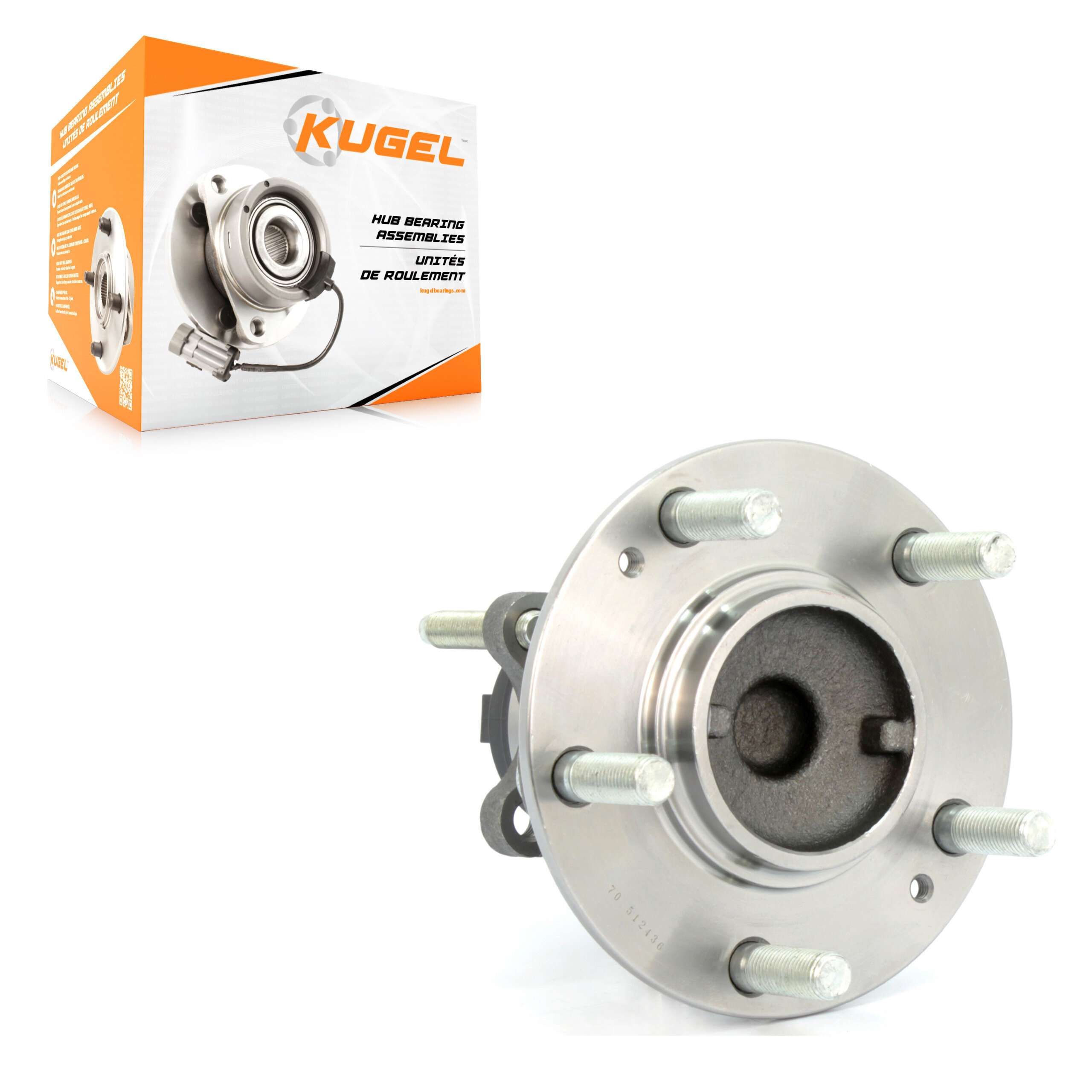 Kugel - 70-512436 - Rear Wheel Bearing and Hub Assembly
