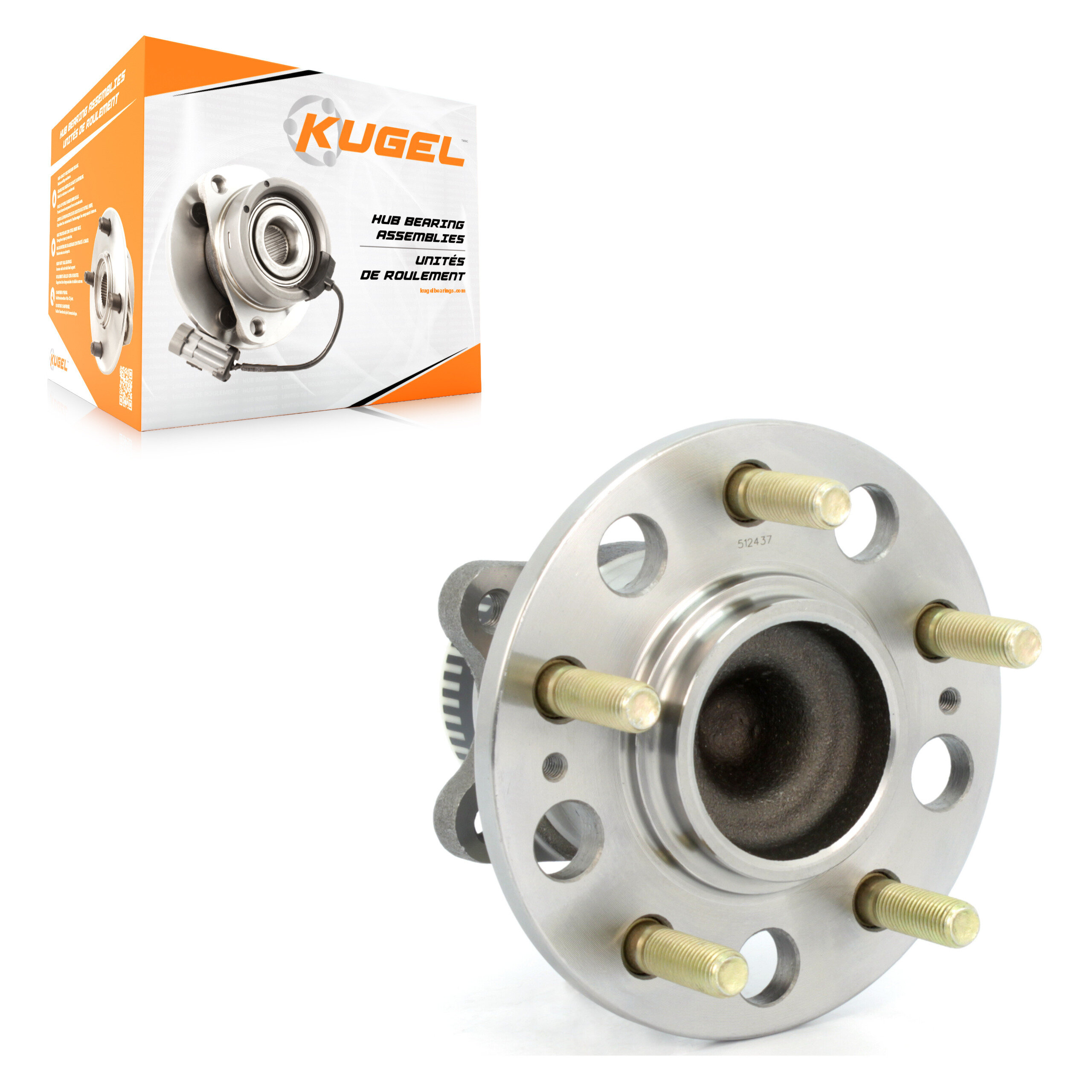 Kugel - 70-512437 - Rear Wheel Bearing and Hub Assembly