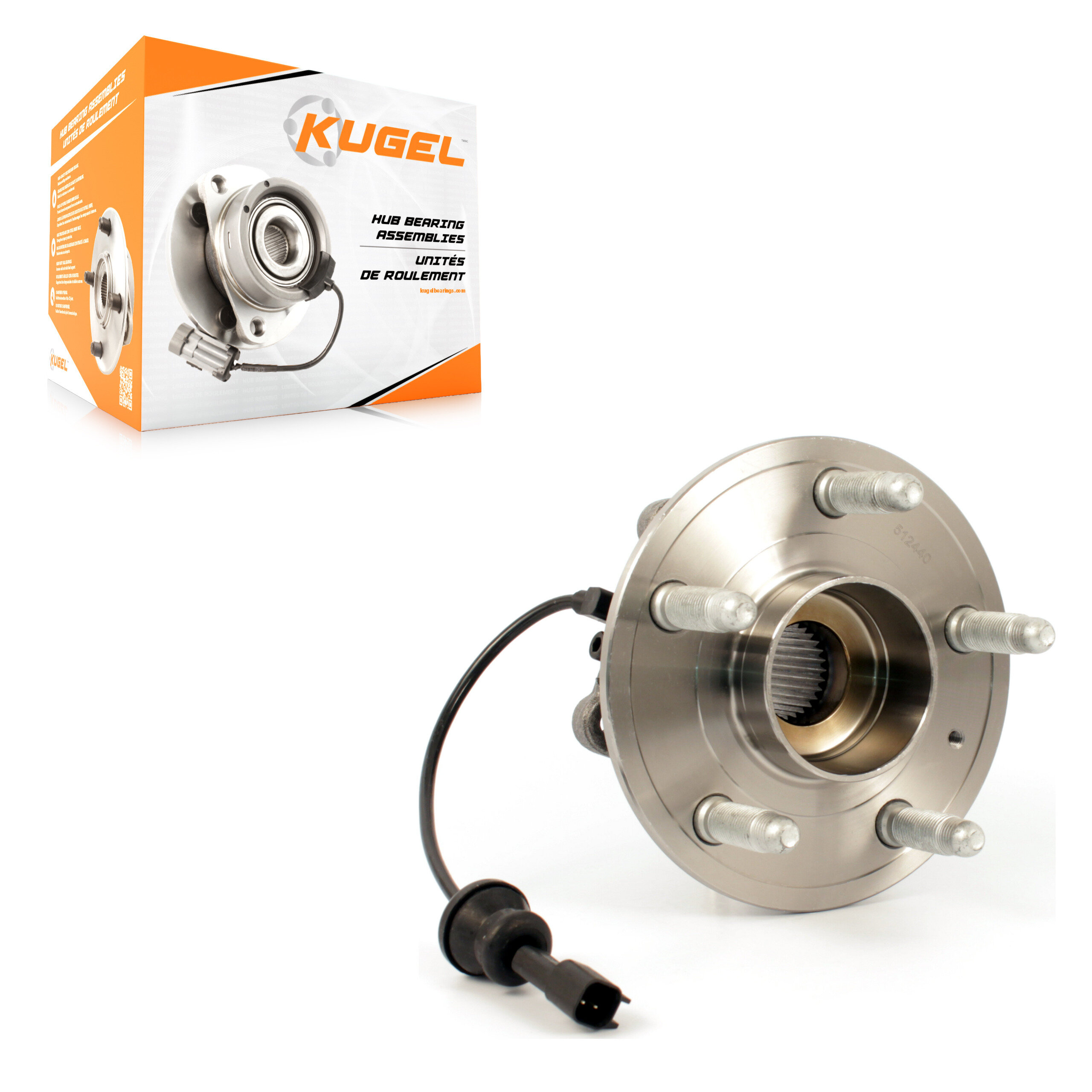 Kugel - 70-512440 - Rear Wheel Bearing and Hub Assembly