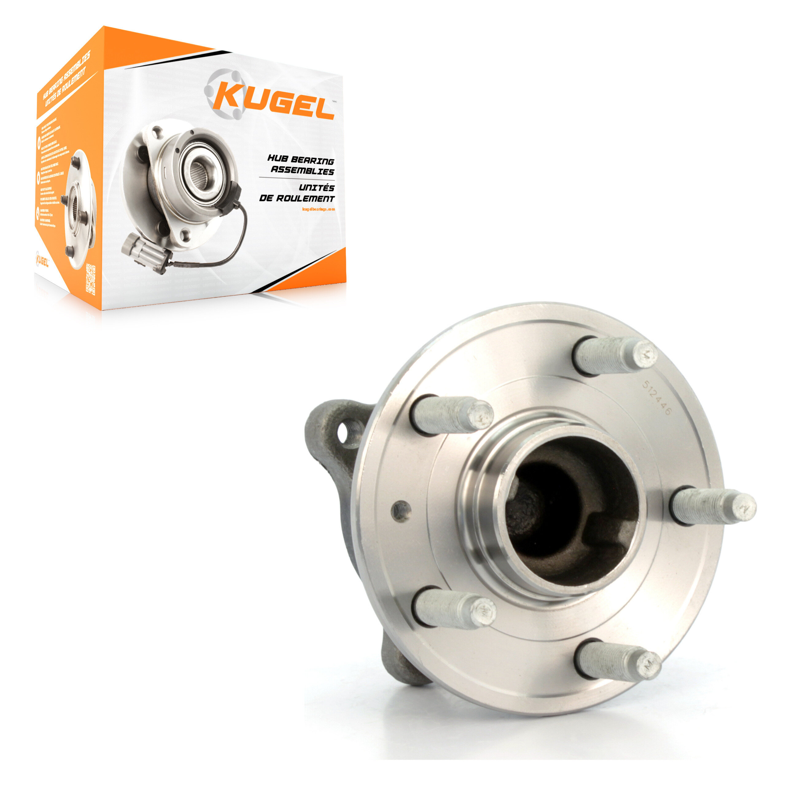 Kugel - 70-512446 - Rear Wheel Bearing and Hub Assembly
