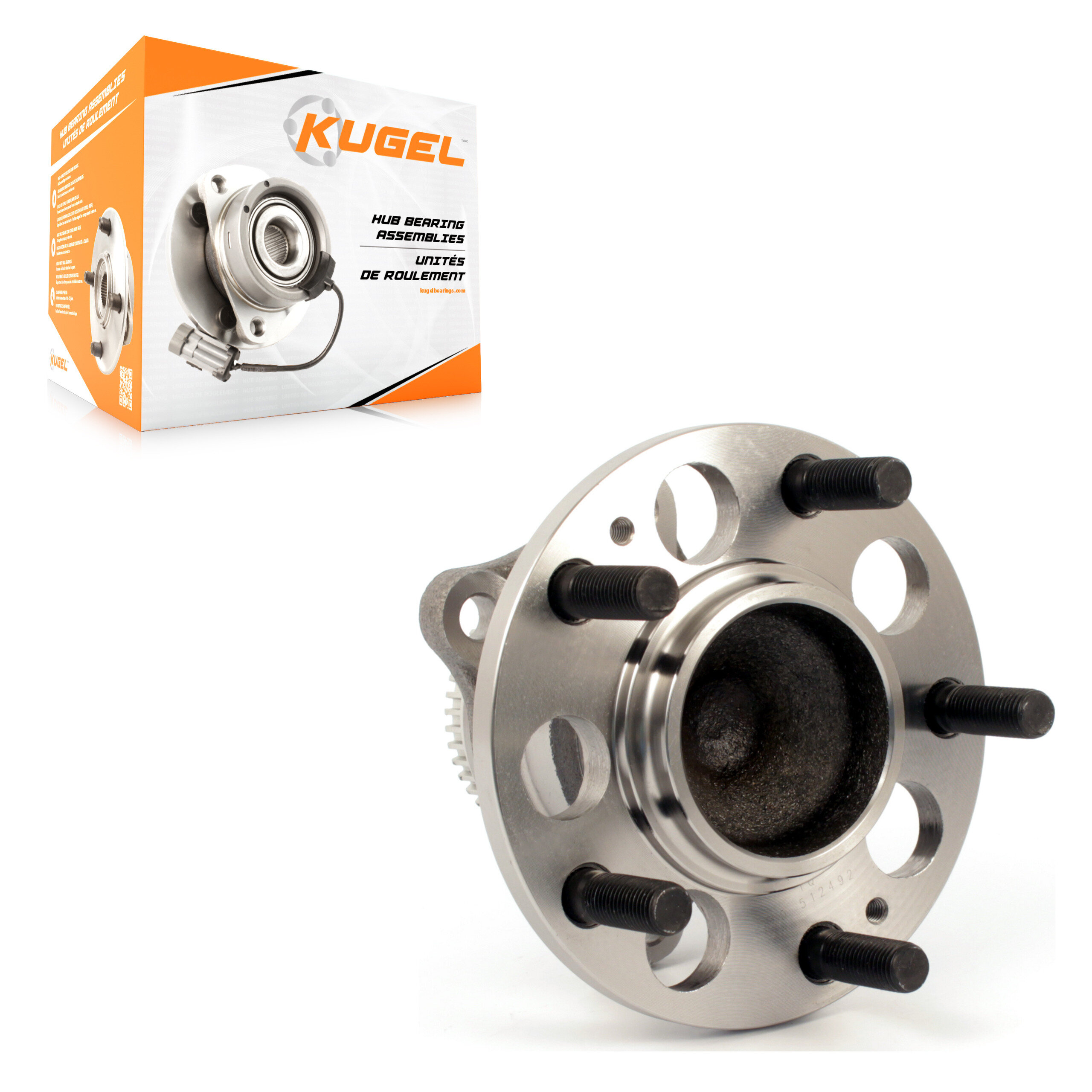 Kugel - 70-512492 - Rear Wheel Bearing and Hub Assembly