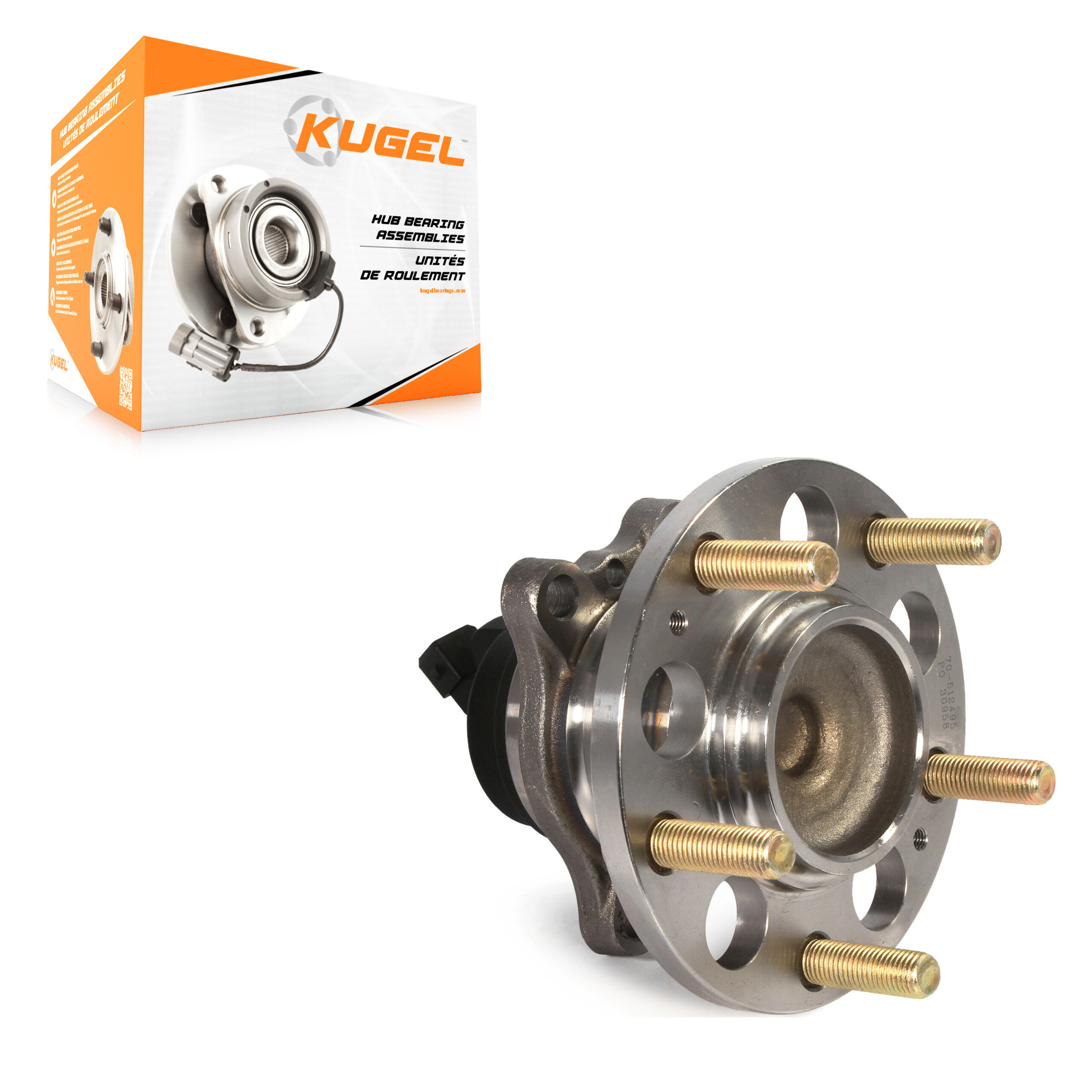 Kugel - 70-512495 - Rear Wheel Bearing and Hub Assembly
