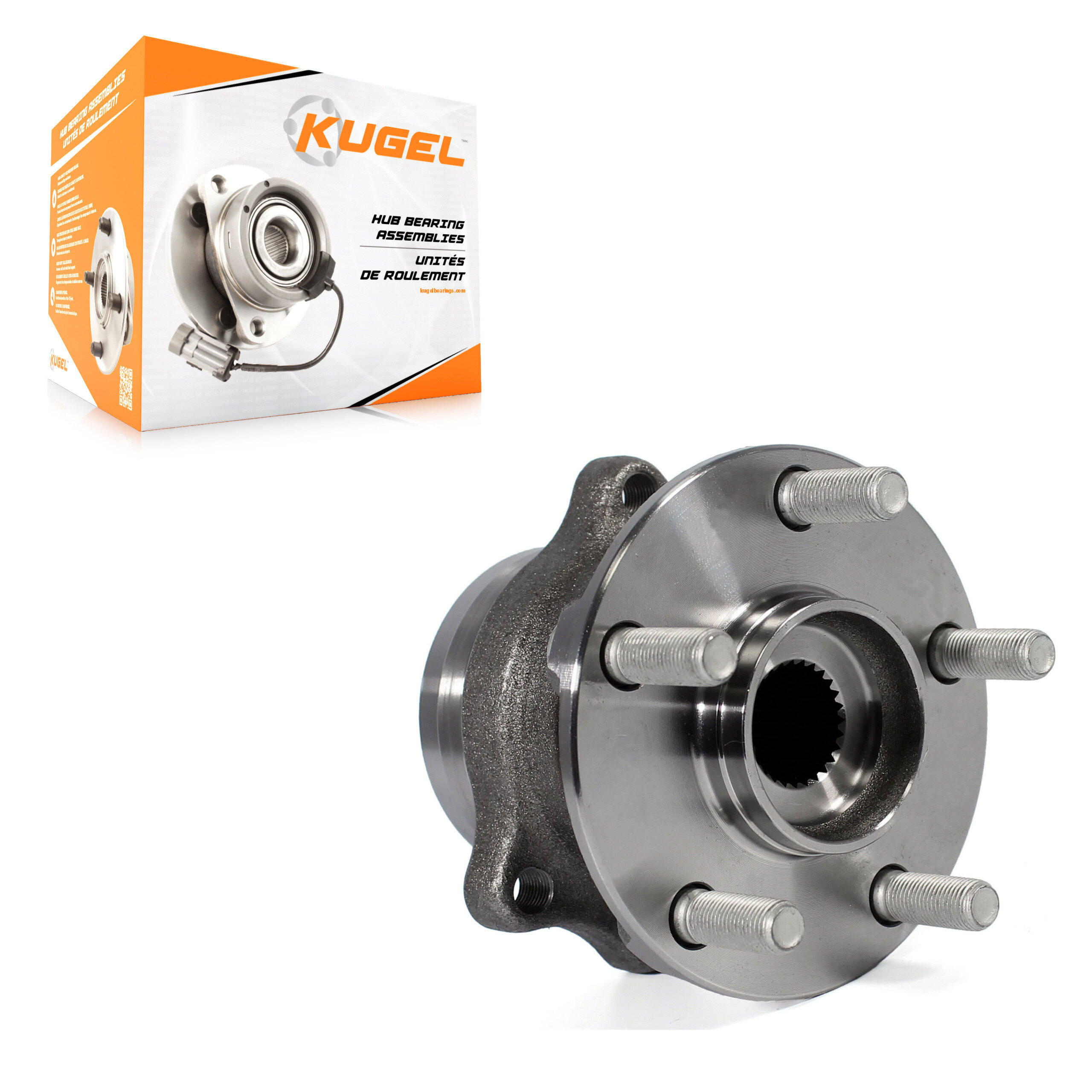 Kugel - 70-512518 - Rear Wheel Bearing and Hub Assembly