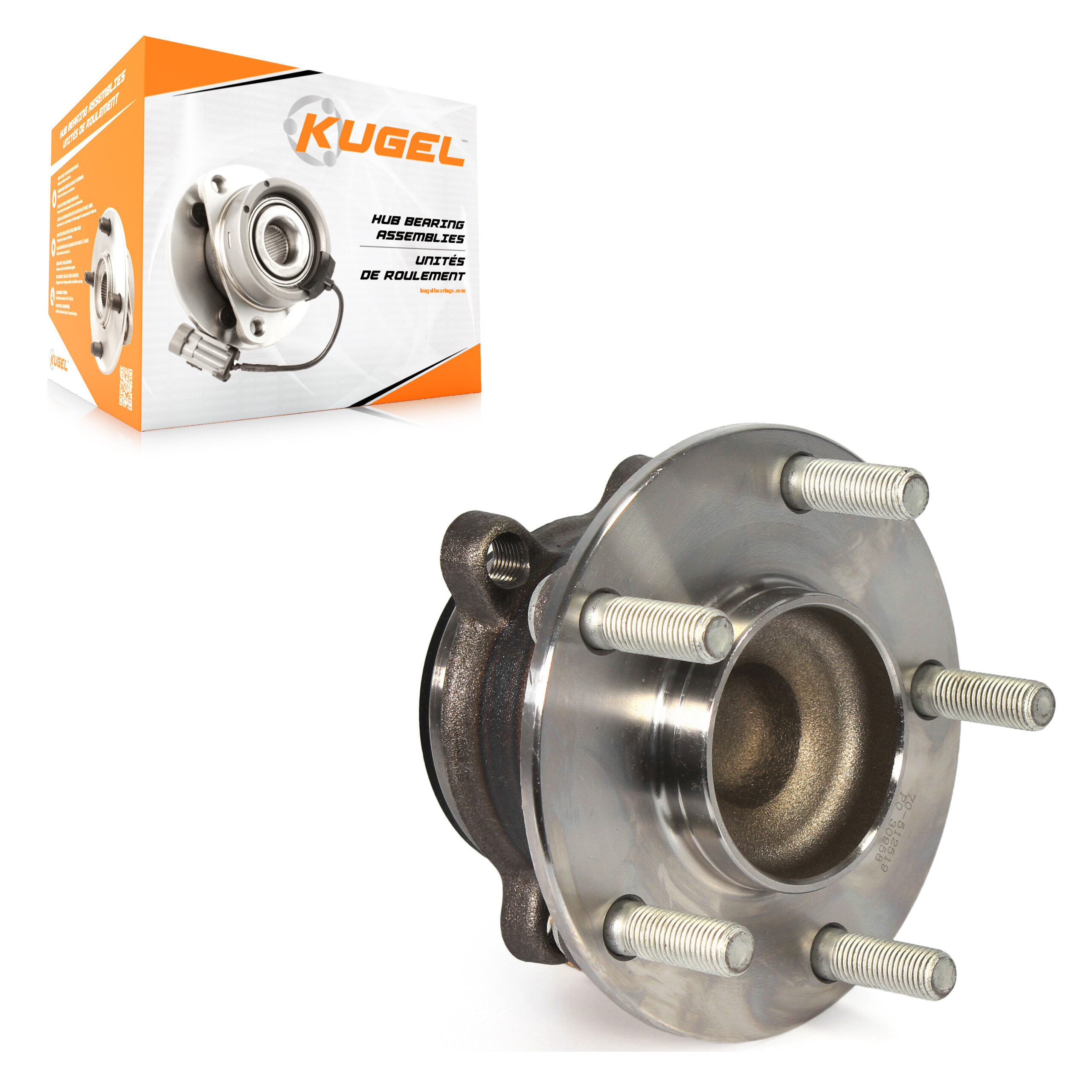 Kugel - 70-512519 - Rear Wheel Bearing and Hub Assembly