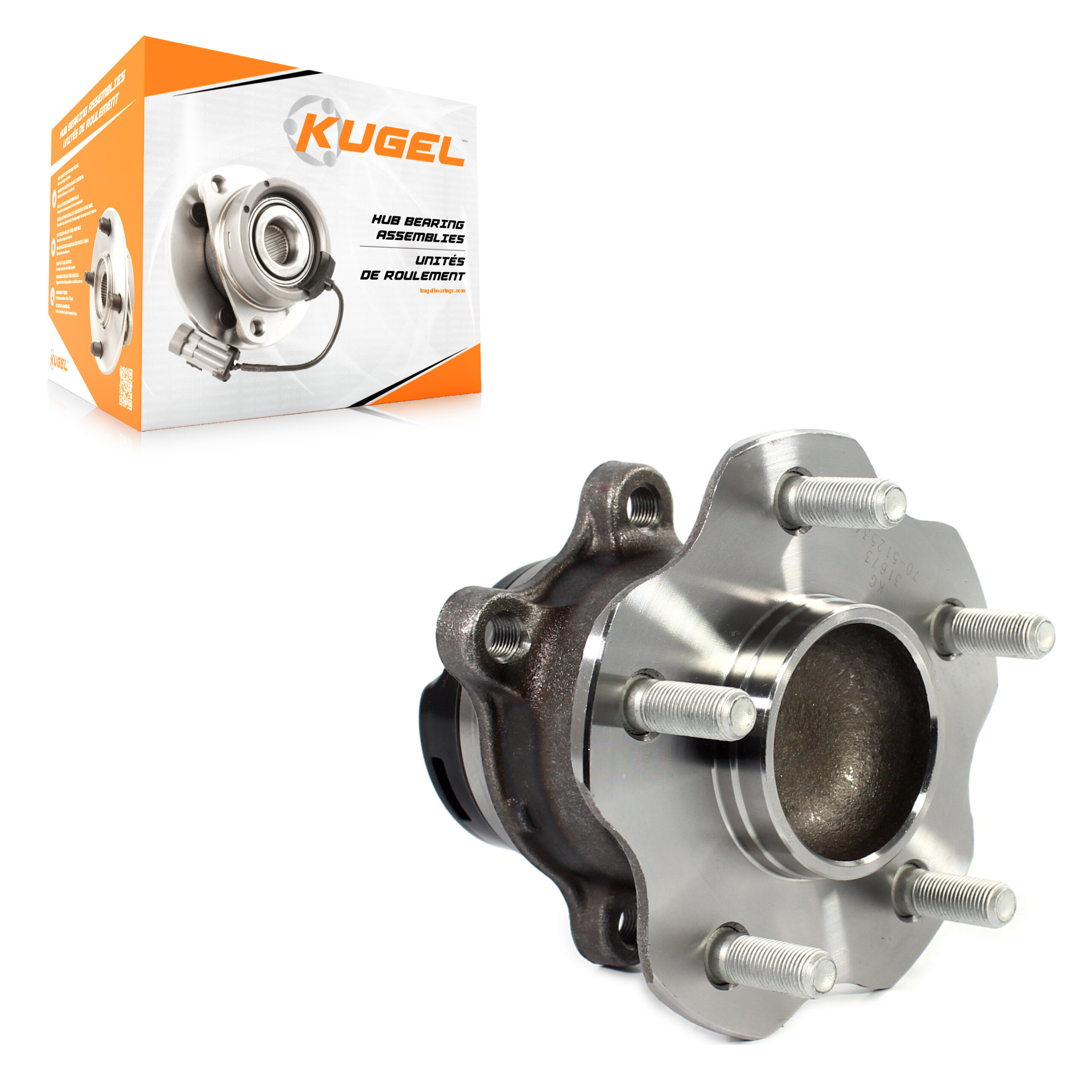 Kugel - 70-512534 - Rear Wheel Bearing and Hub Assembly