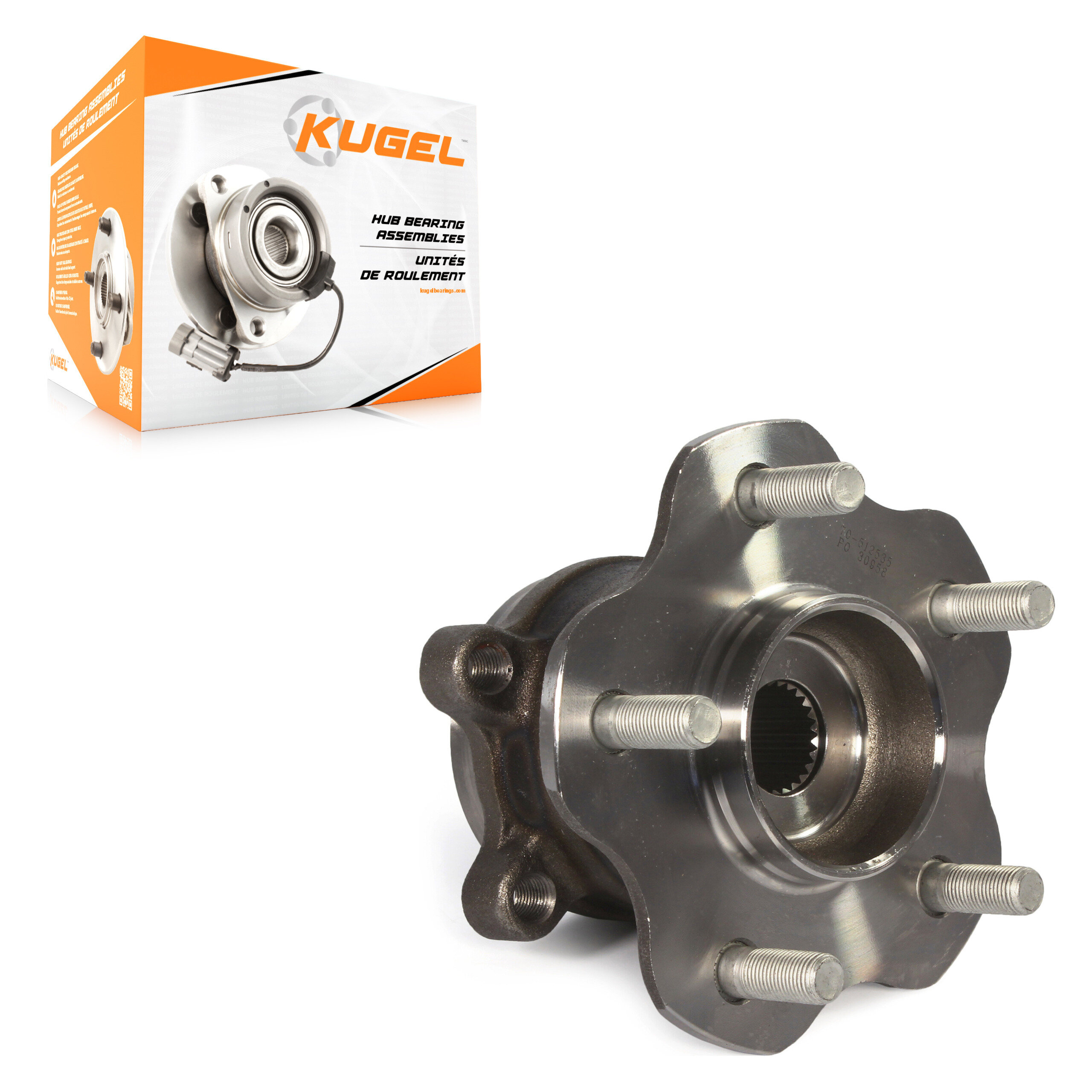 Kugel - 70-512535 - Rear Wheel Bearing and Hub Assembly