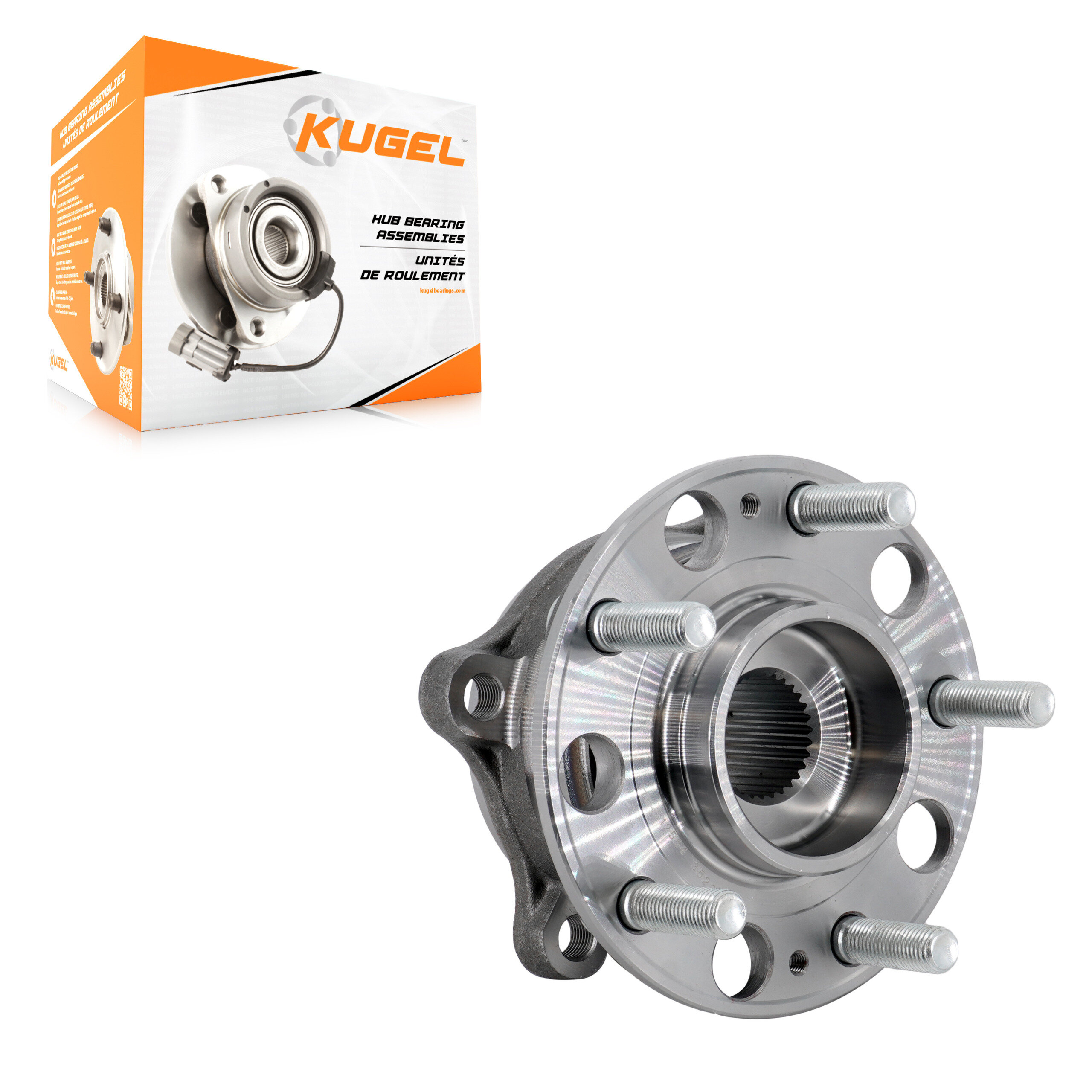Kugel - 70-512554 - Rear Wheel Bearing and Hub Assembly
