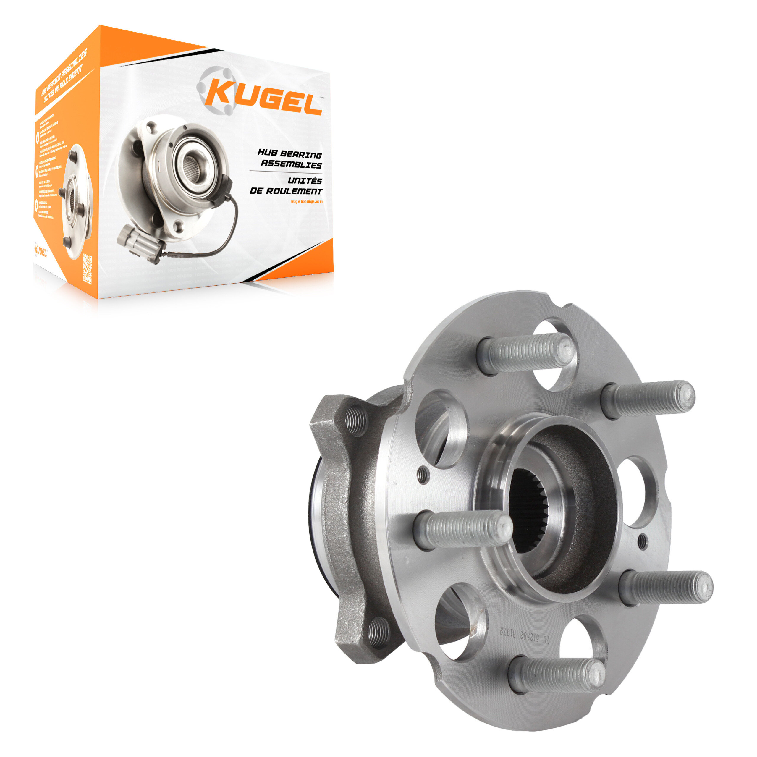 Kugel - 70-512562 - Rear Wheel Bearing and Hub Assembly
