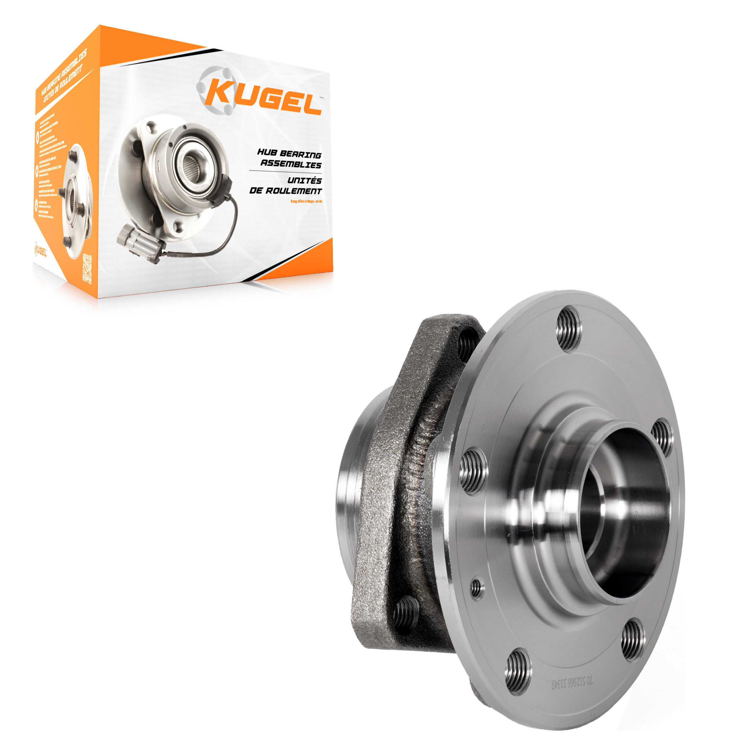 Kugel - 70-512566 - Rear Wheel Bearing and Hub Assembly