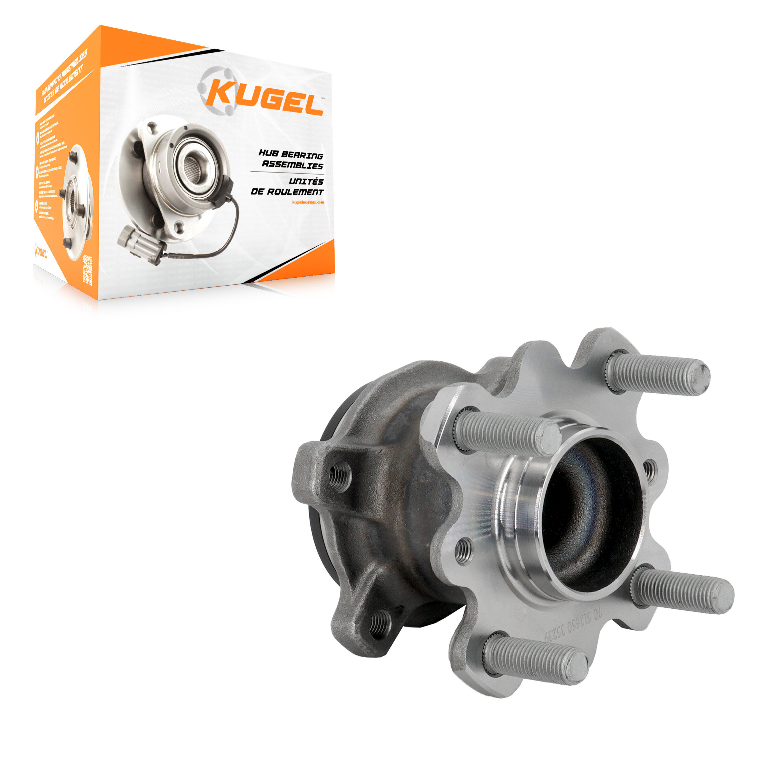 Kugel - 70-512650 - Rear Wheel Bearing and Hub Assembly