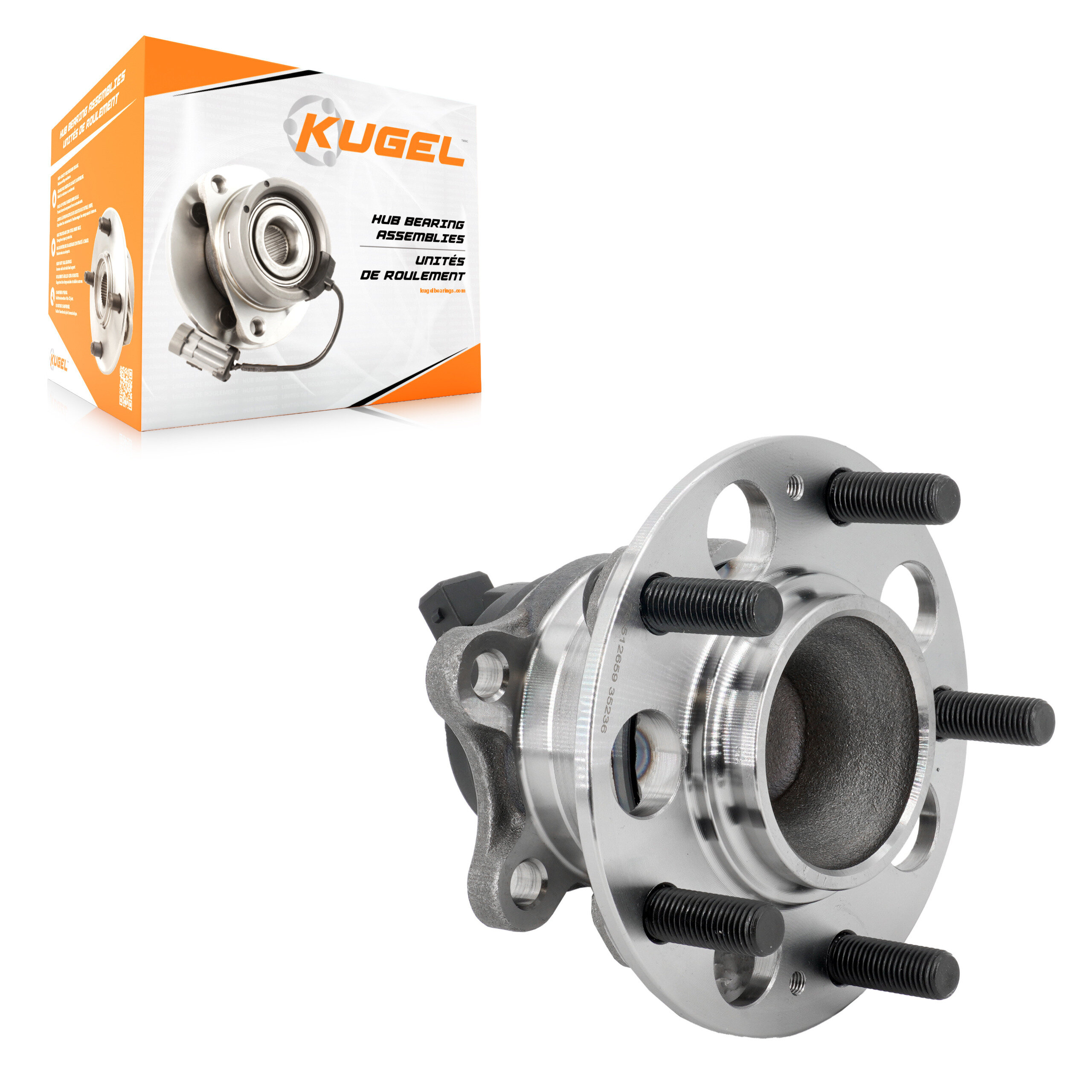 Kugel - 70-512659 - Rear Wheel Bearing and Hub Assembly