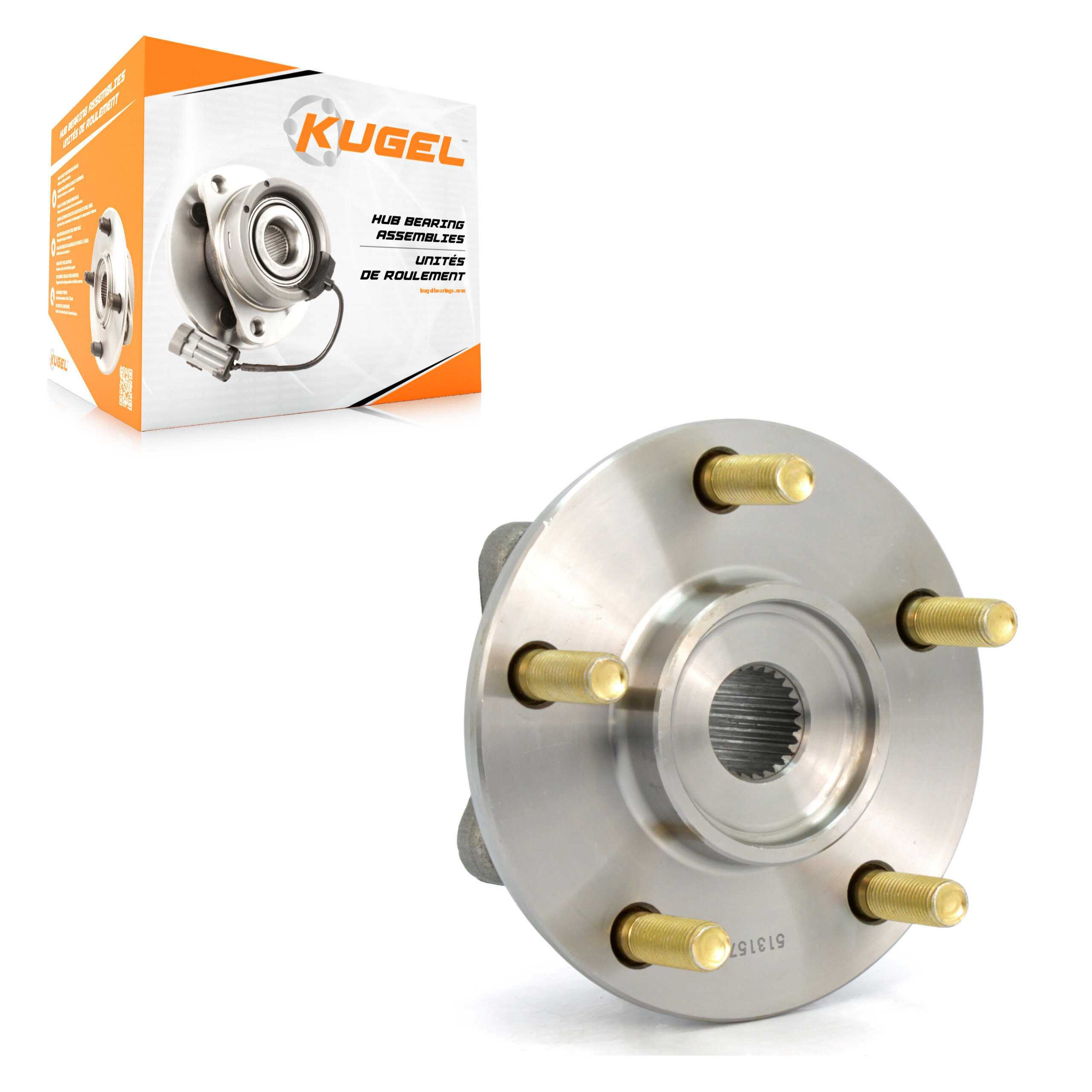 Kugel - 70-513157 - Front Wheel Bearing and Hub Assembly