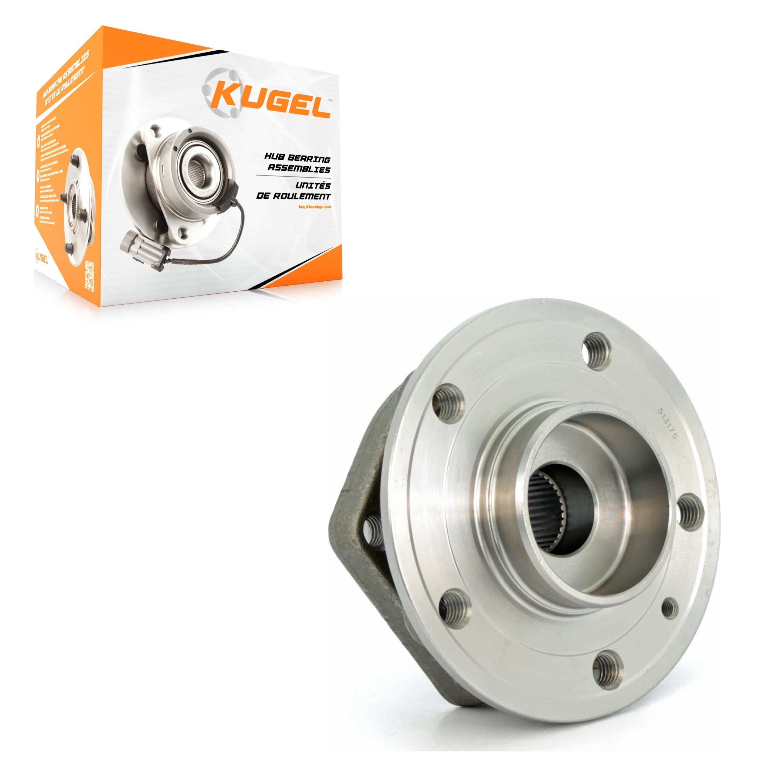 Kugel - 70-513175 - Front Wheel Bearing and Hub Assembly