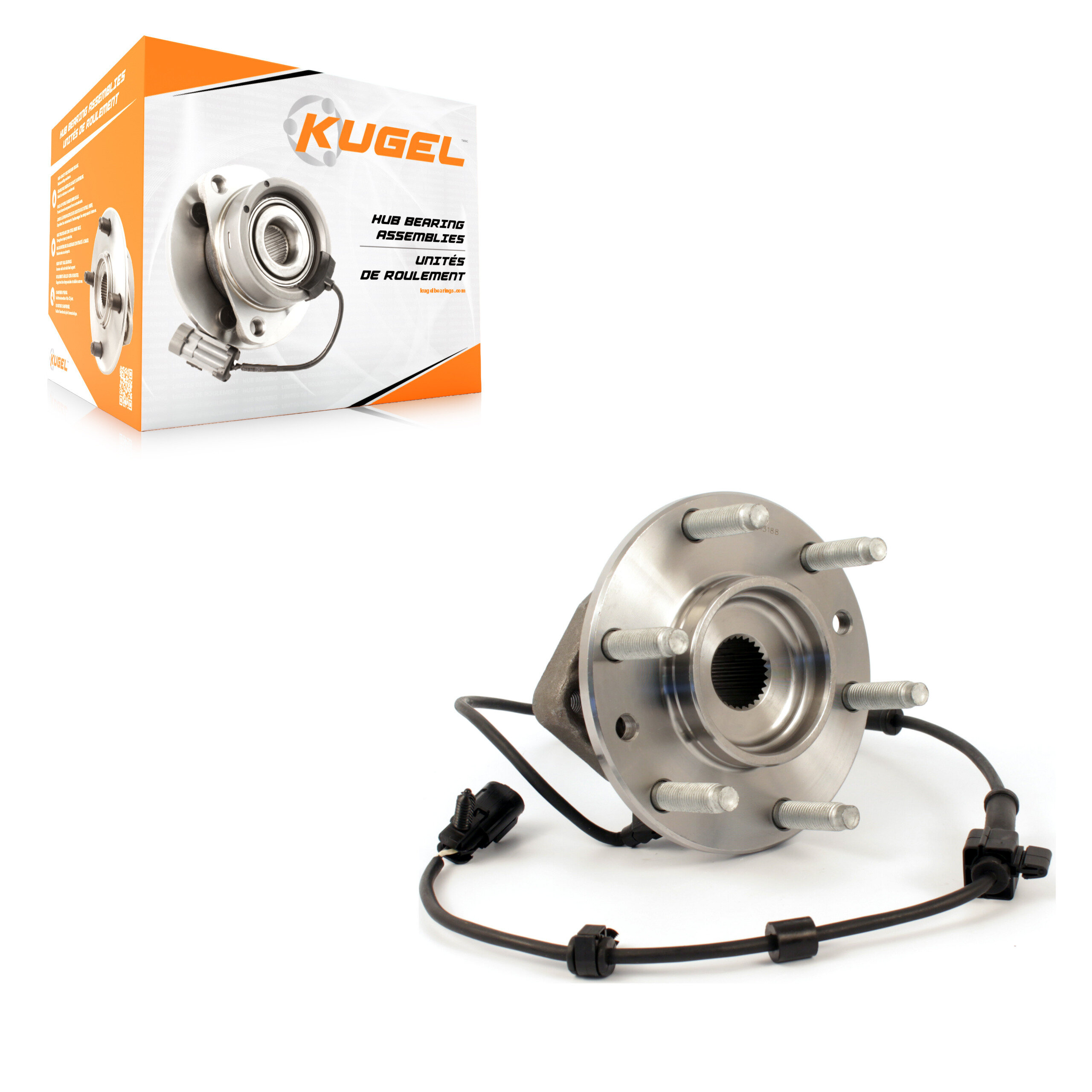 Kugel - 70-513188 - Front Wheel Bearing and Hub Assembly