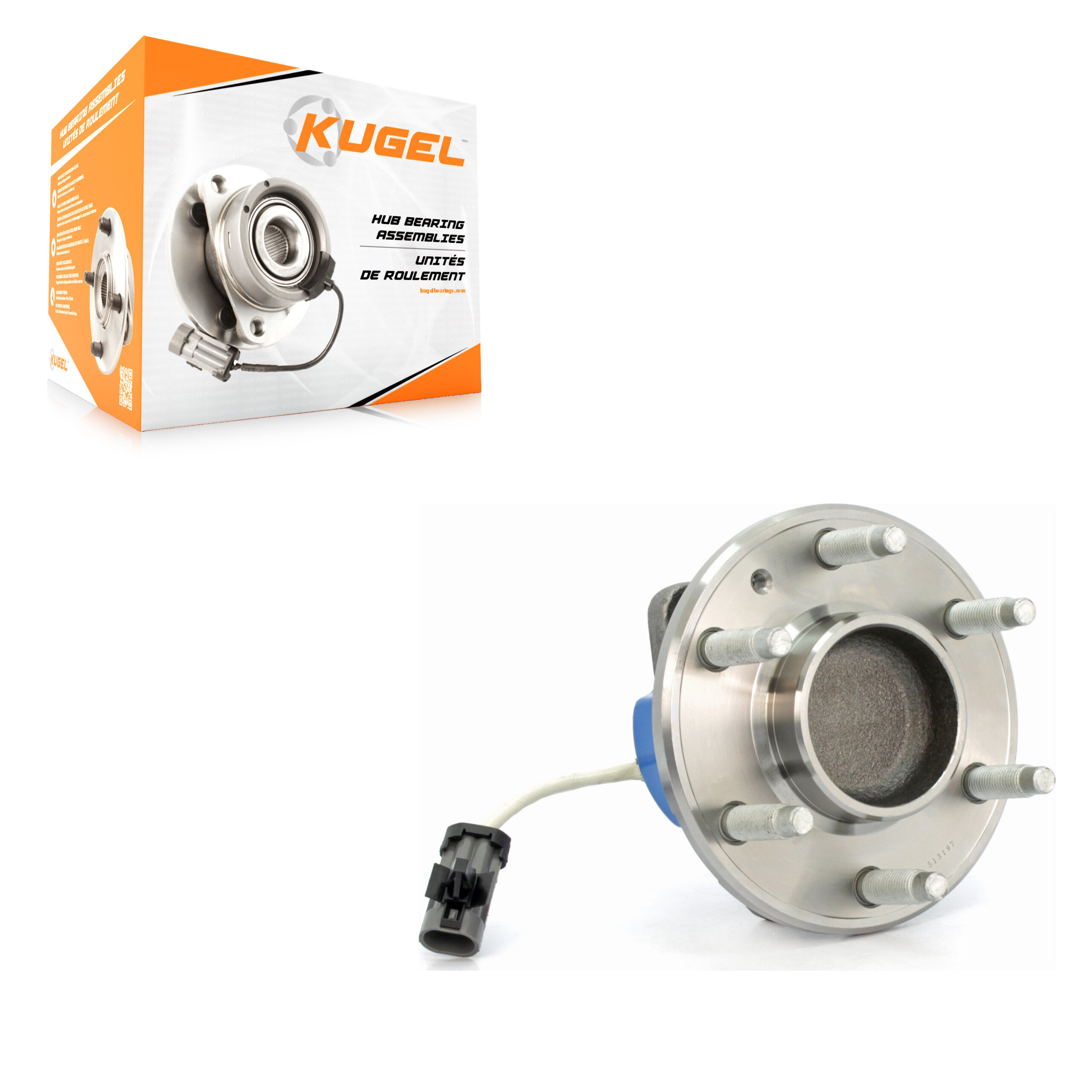 Kugel - 70-513197 - Front Wheel Bearing and Hub Assembly