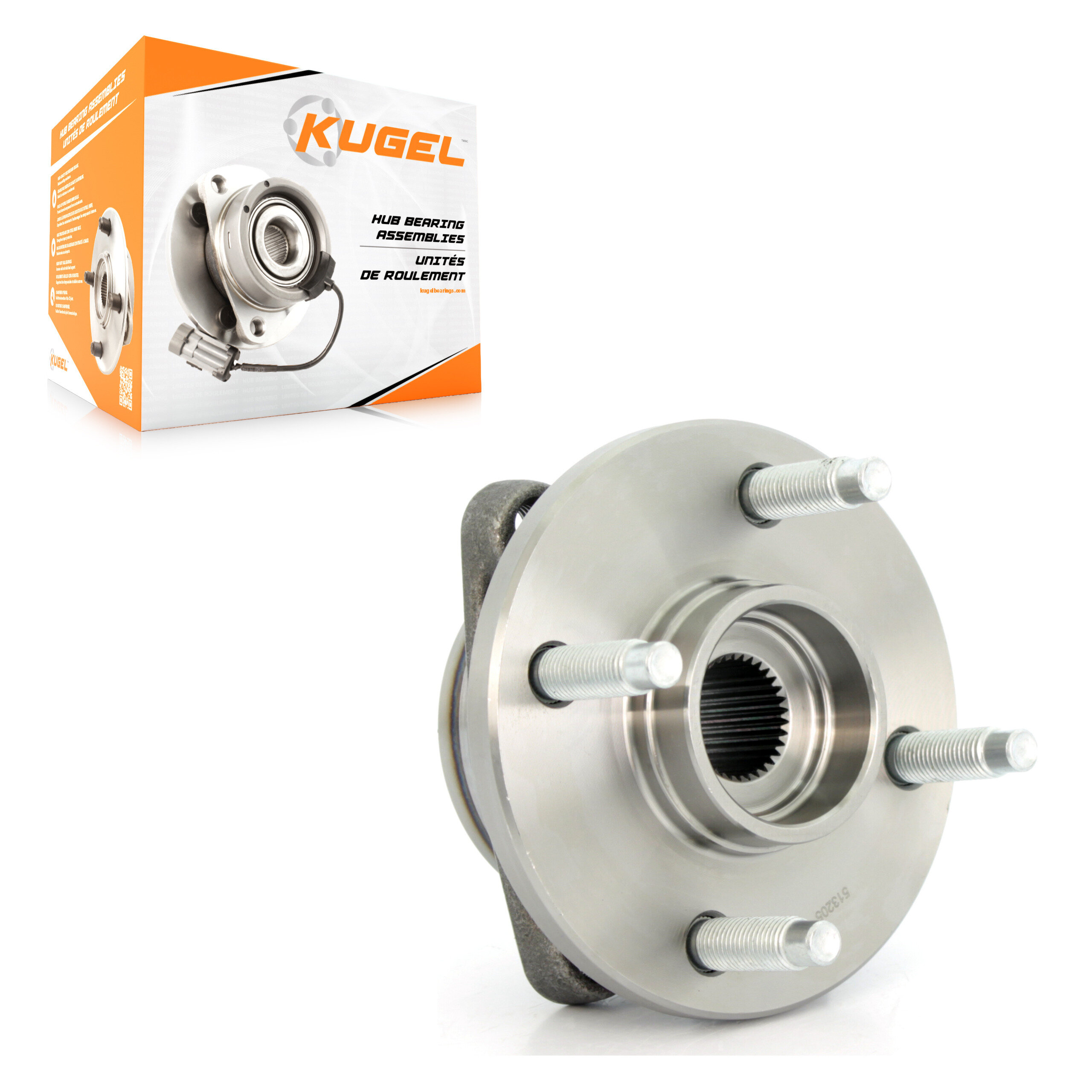 Kugel - 70-513205 - Front Wheel Bearing and Hub Assembly