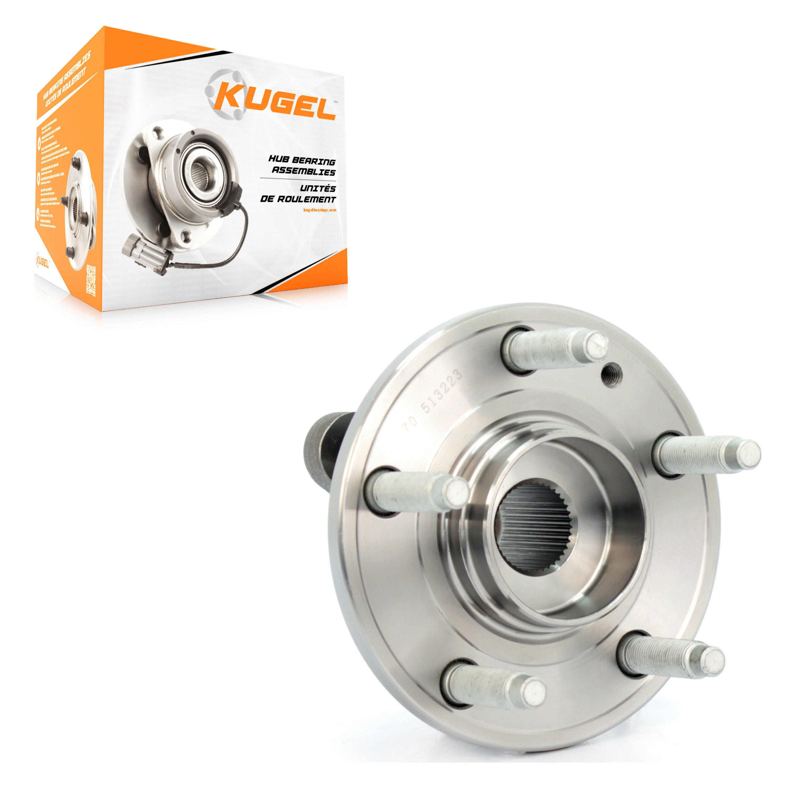 Kugel - 70-513223 - Front Wheel Bearing and Hub Assembly