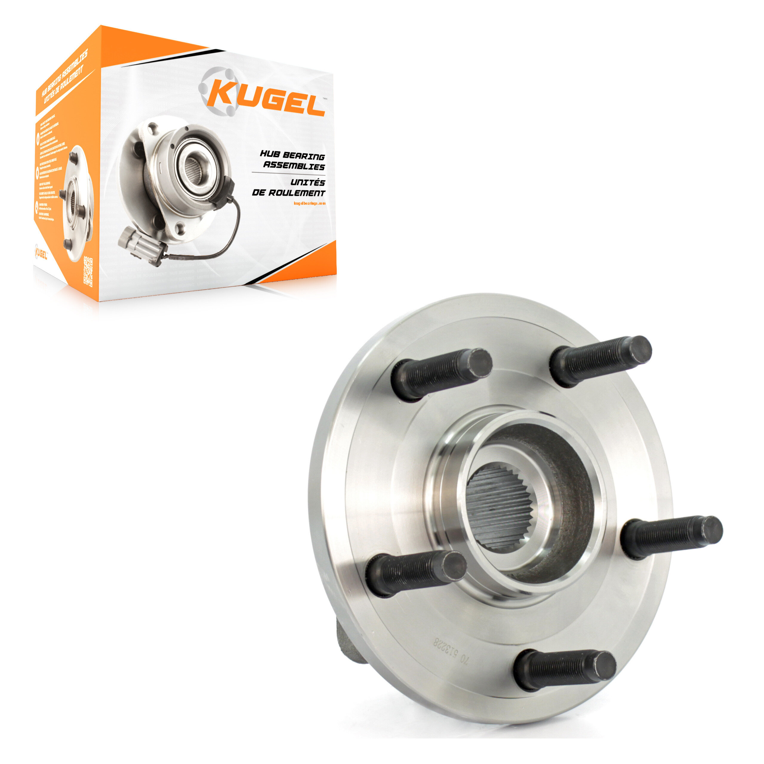 Kugel - 70-513228 - Front Wheel Bearing and Hub Assembly