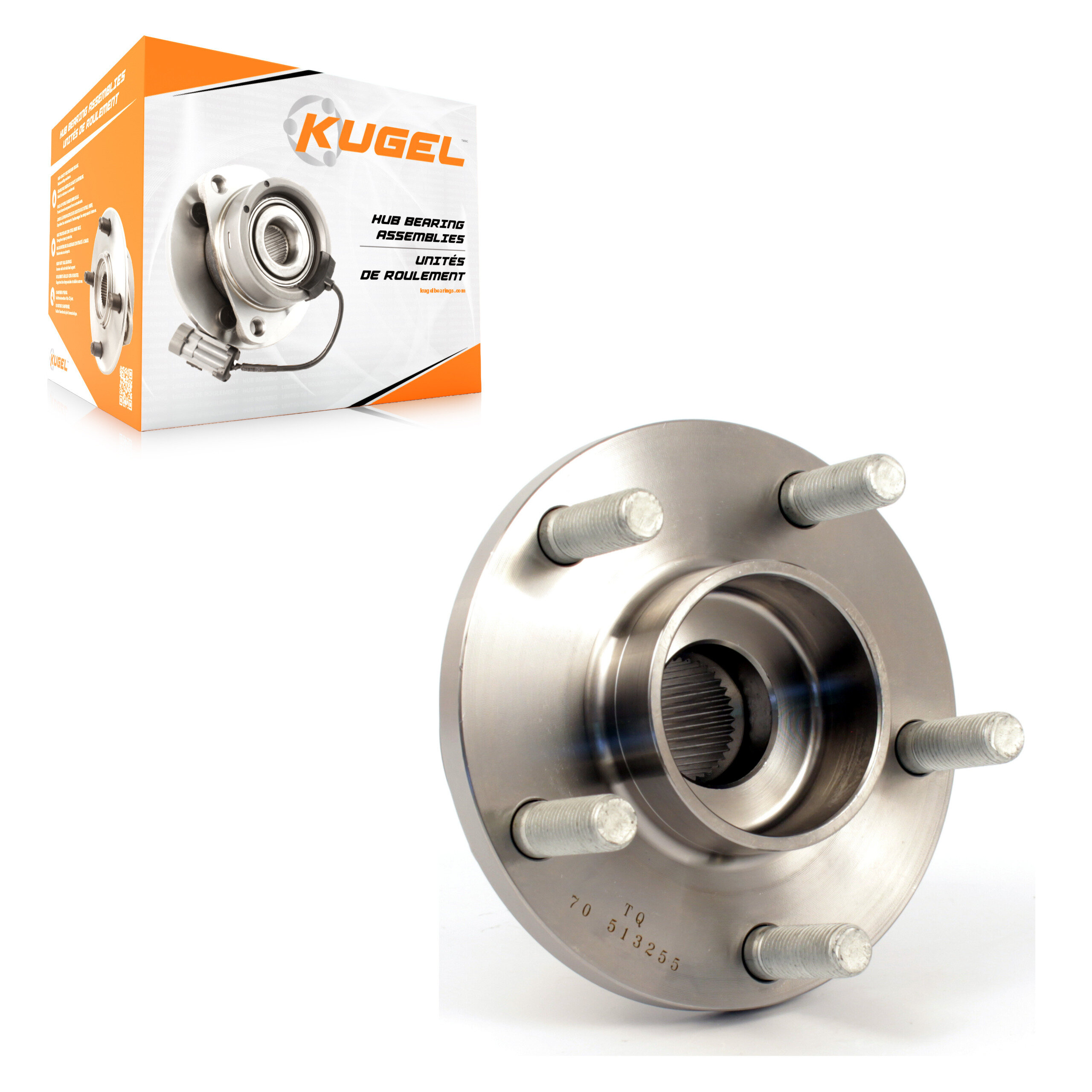 Kugel - 70-513255 - Front Wheel Bearing and Hub Assembly