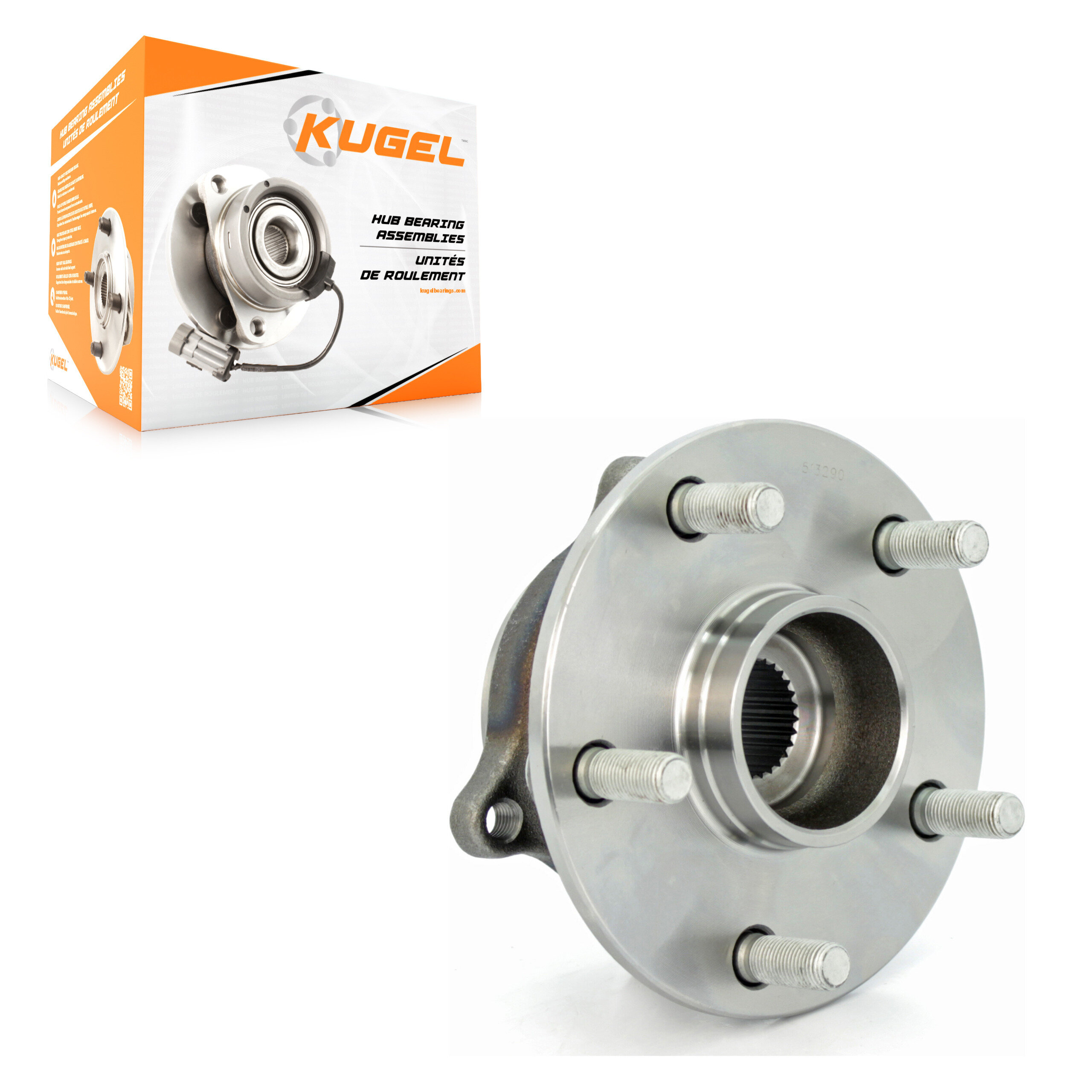 Kugel - 70-513290 - Rear Wheel Bearing and Hub Assembly
