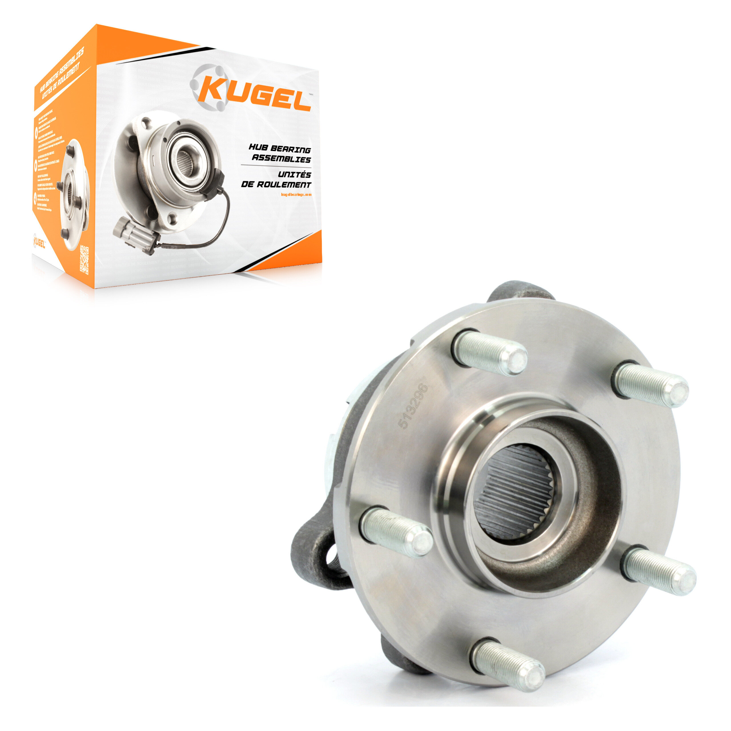 Kugel - 70-513296 - Front Wheel Bearing and Hub Assembly