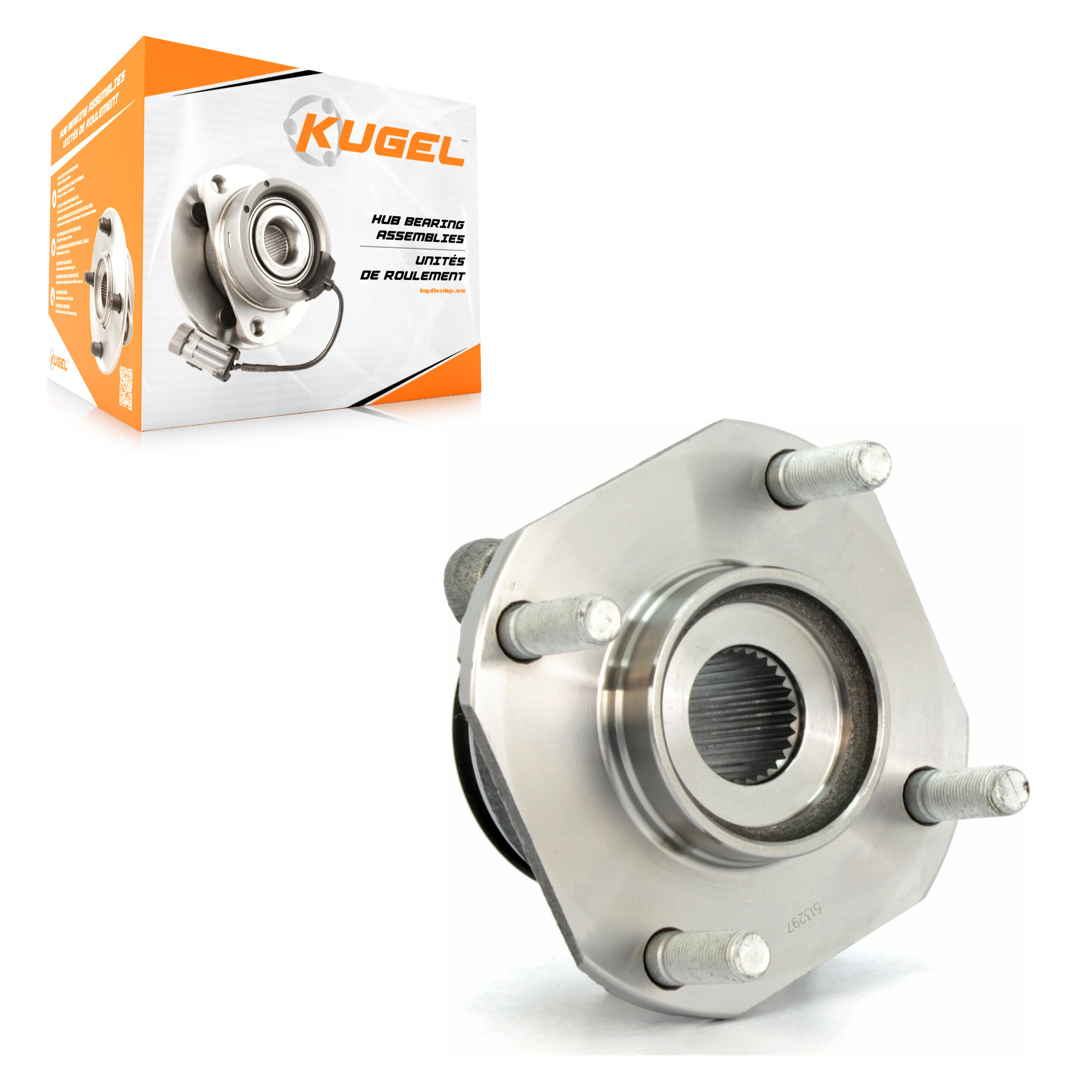 Kugel - 70-513297 - Front Wheel Bearing and Hub Assembly