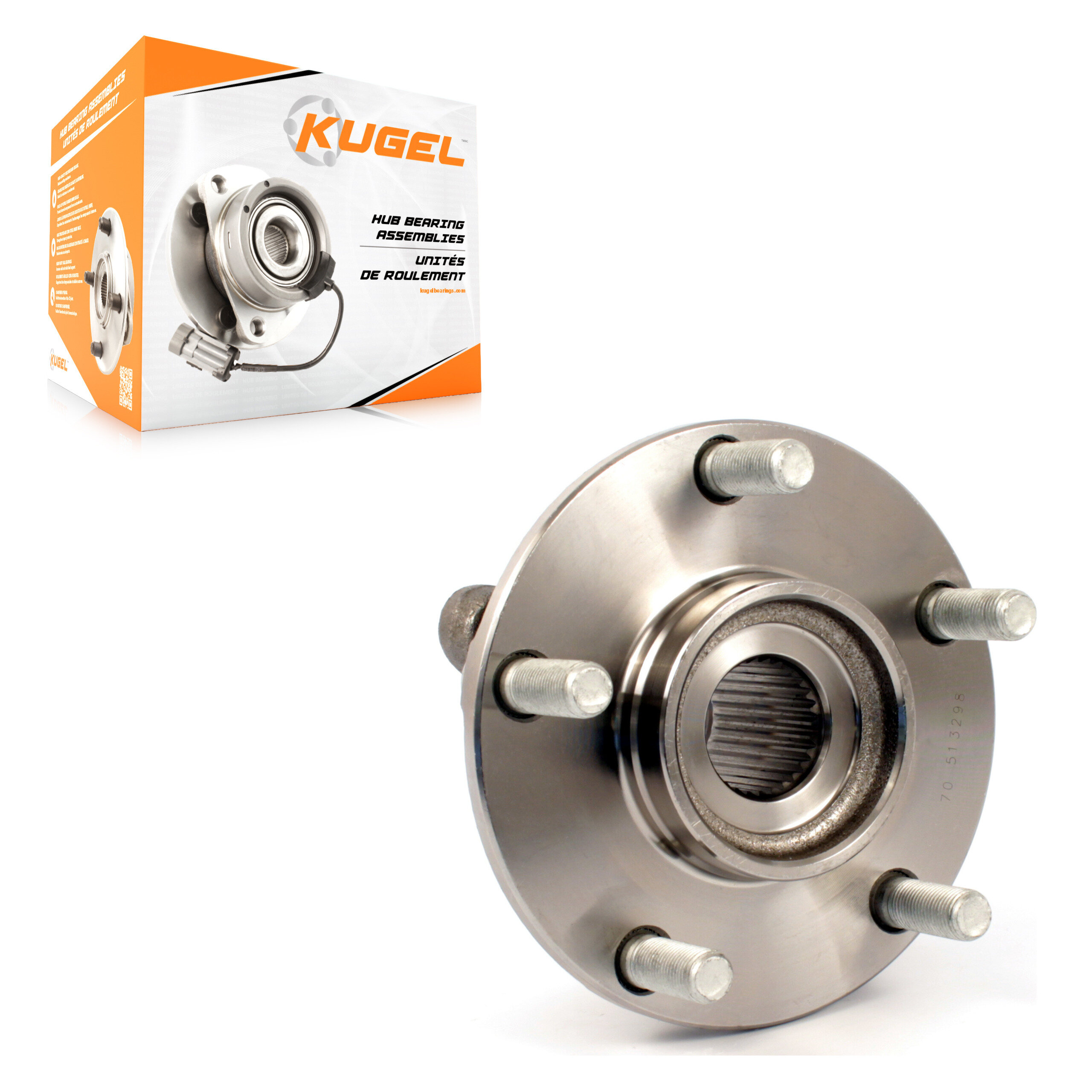 Kugel - 70-513298 - Front Wheel Bearing and Hub Assembly